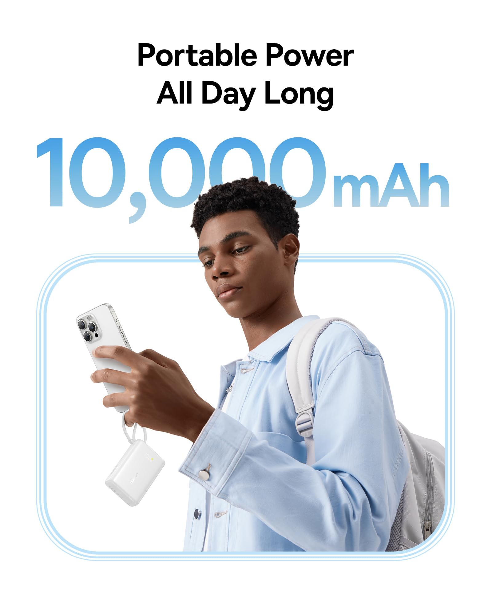 Foto 5 pulgar | Banco De Energía Baseus Picogo De 10000 Mah, 45 W, 3 Salidas Con Cable Usb-c - Venta Internacional.
