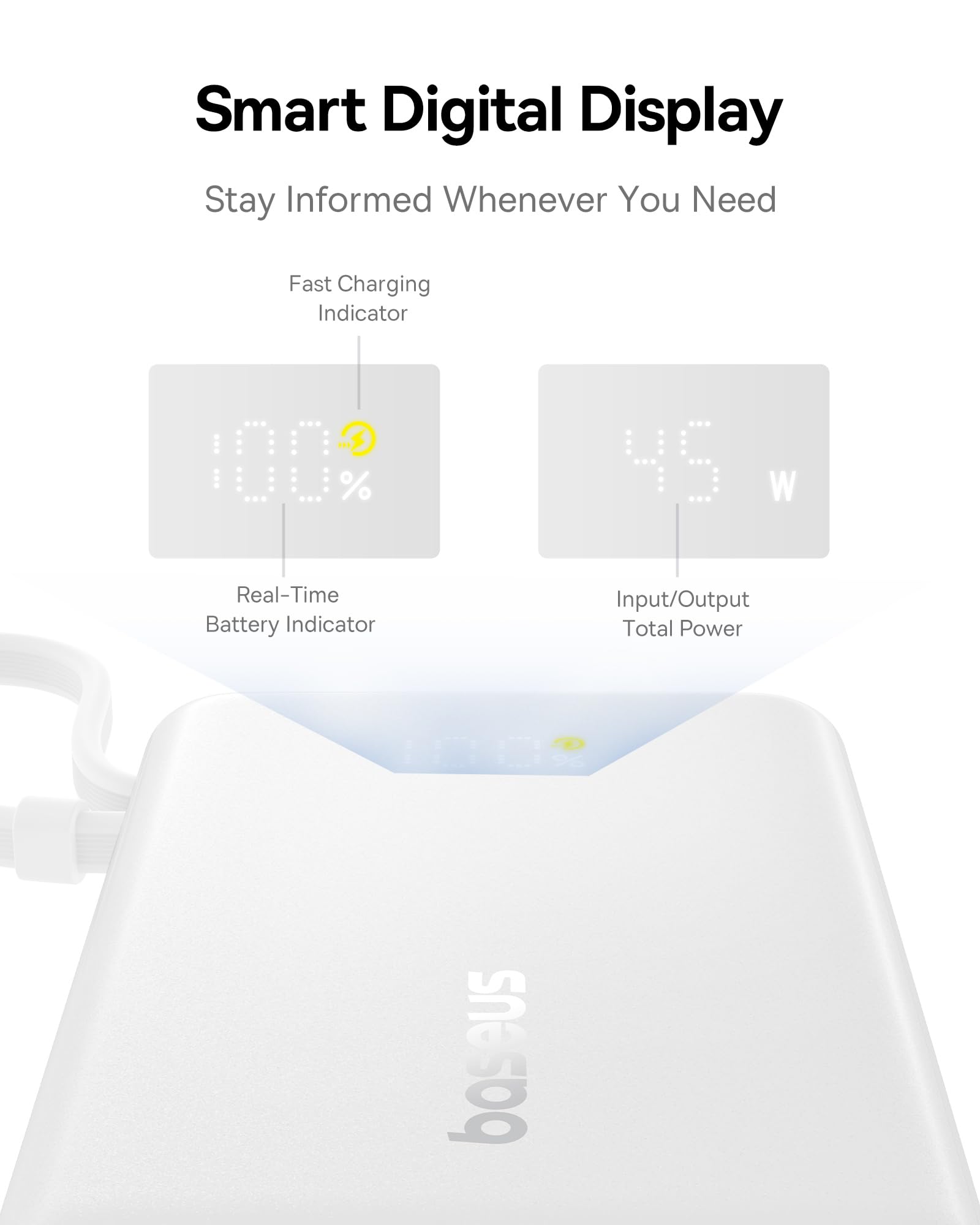 Foto 8 pulgar | Banco De Energía Baseus Picogo De 10000 Mah, 45 W, 3 Salidas Con Cable Usb-c - Venta Internacional.