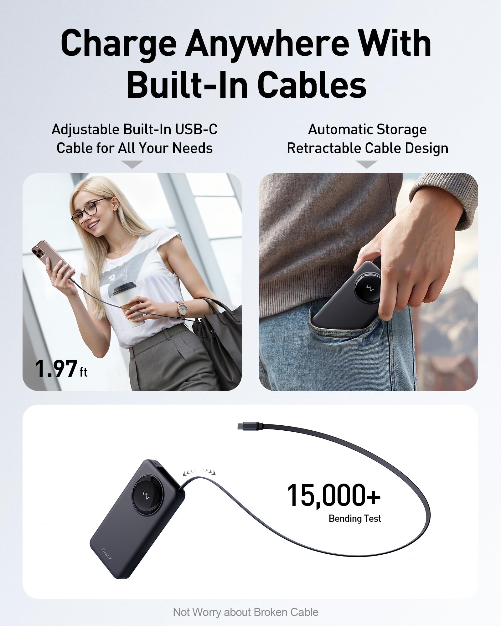 Foto 4 pulgar | Cargador Portátil Iwalk De 10000 Mah Con Carga Rápida Pd De 30 W - Venta Internacional.