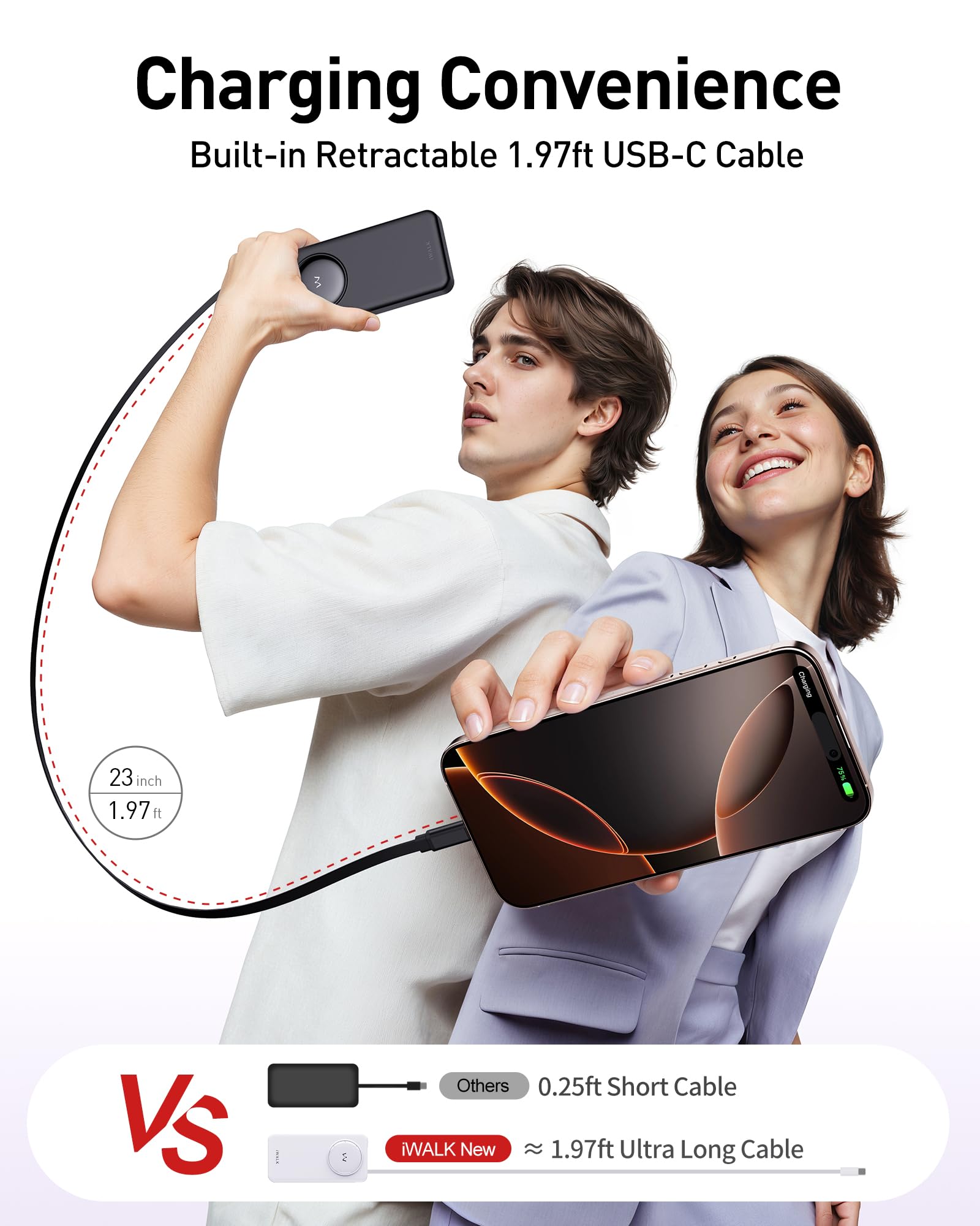 Foto 7 pulgar | Cargador Portátil Iwalk De 10000 Mah Con Carga Rápida Pd De 30 W - Venta Internacional.