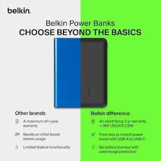 Foto 2 | Cargador Portátil Belkin Boostcharge Usb-c Power Bank De 20.000 Mah - Venta Internacional.
