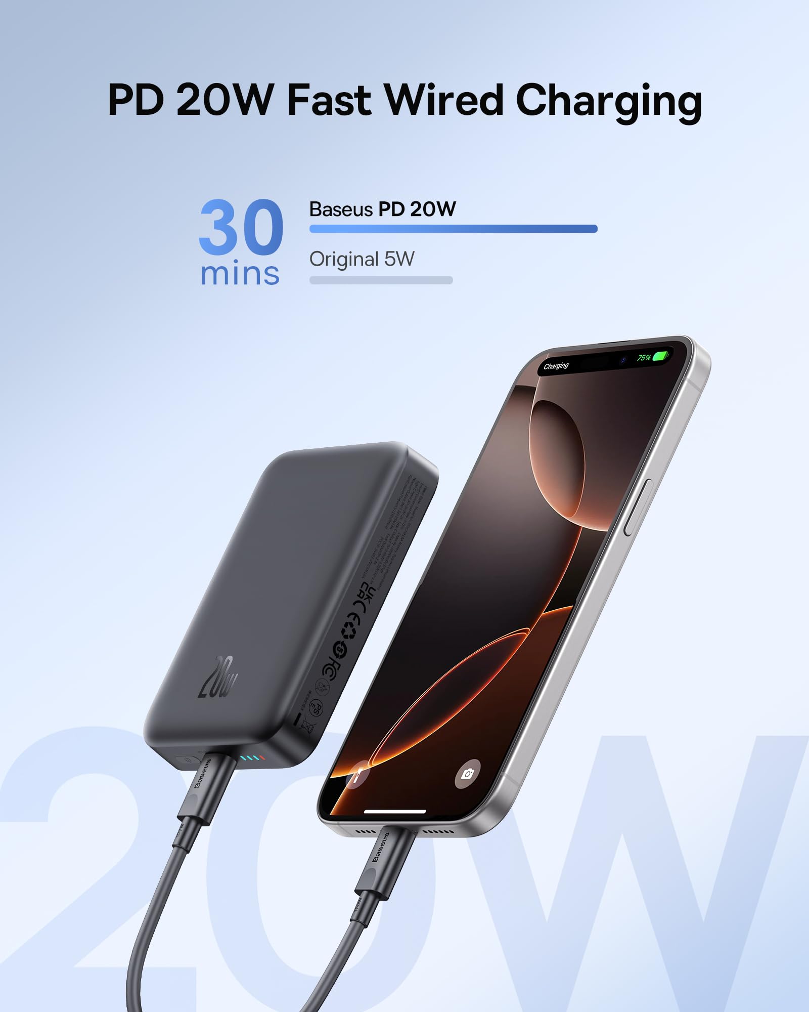 Foto 4 pulgar | Cargador Portátil Baseus Magsafe 10,000mah 20w Para Iphone - Venta Internacional.