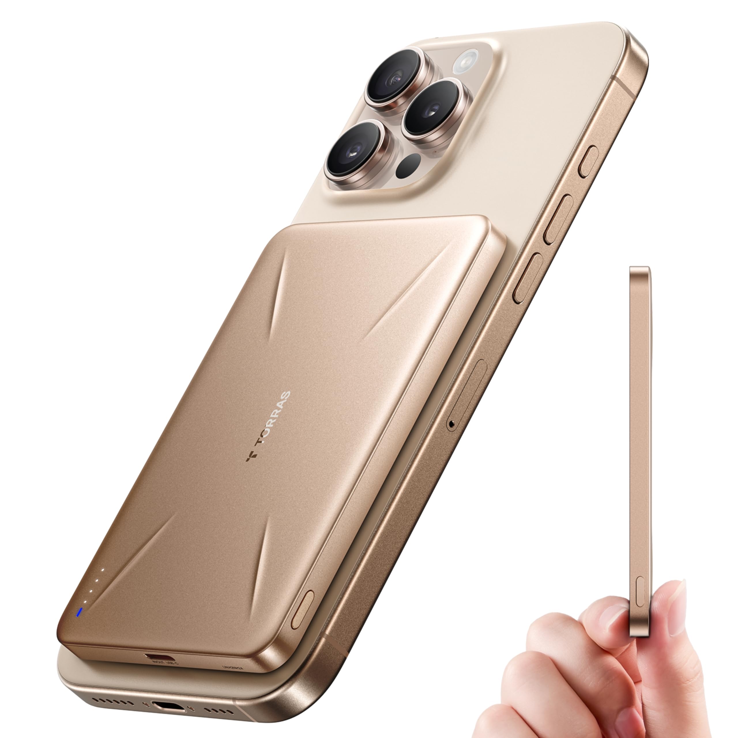 Foto 1 | Cargador Portátil Torras Slatemag De 5.000 Mah Para Iphone Gold - Venta Internacional.
