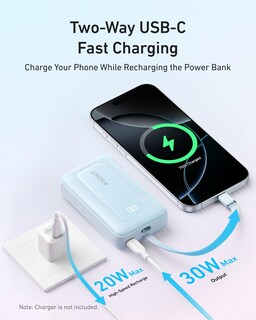 Foto 5 | Power Bank Anker B2c De 10.000 Mah Y 30 W Con Cable Usb-c Incorporado - Venta Internacional.