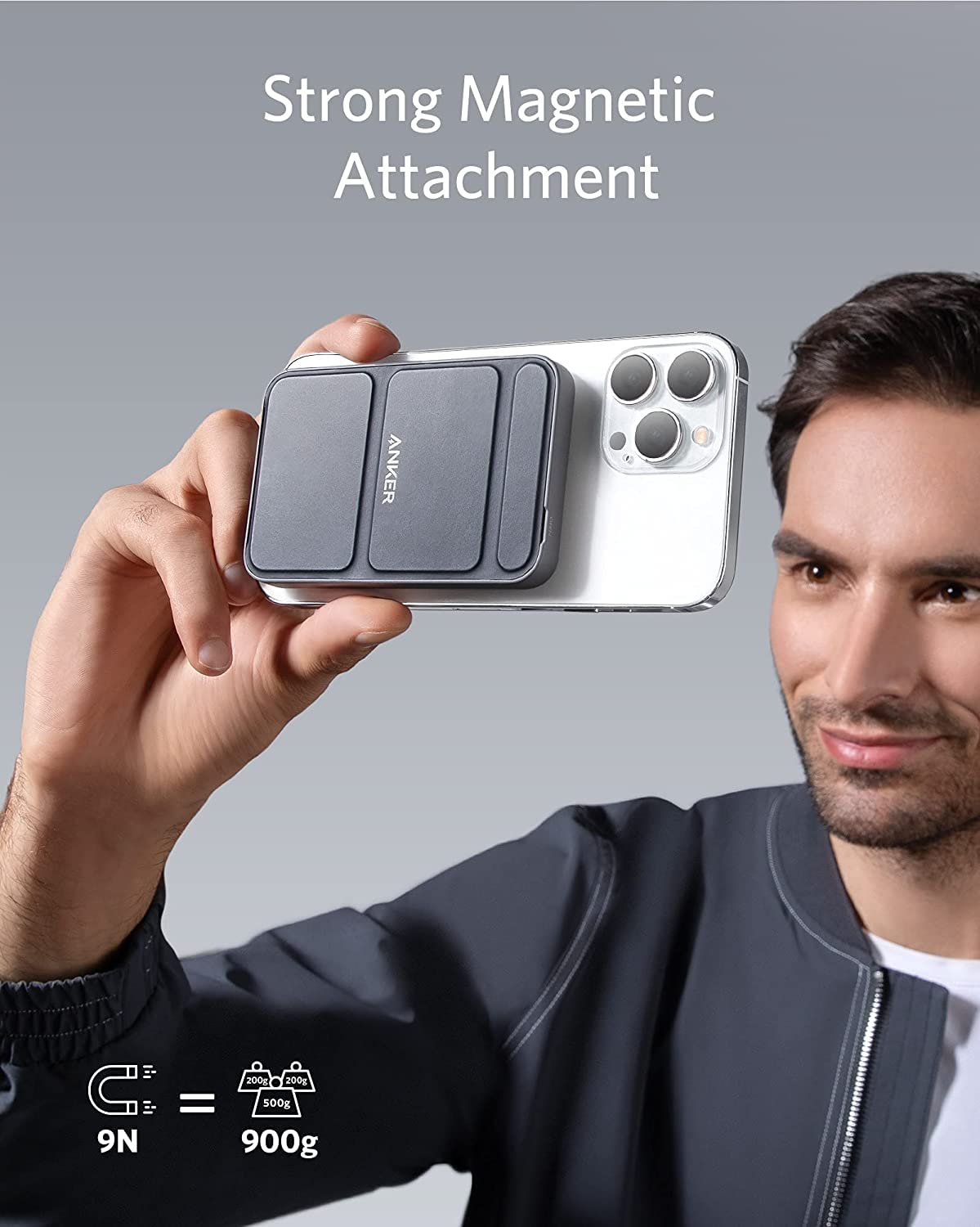 Foto 4 pulgar | Batería Externa Anker 622 Maggo Magnetic De 5000 Mah Con Soporte De 7,5 W - Venta Internacional.