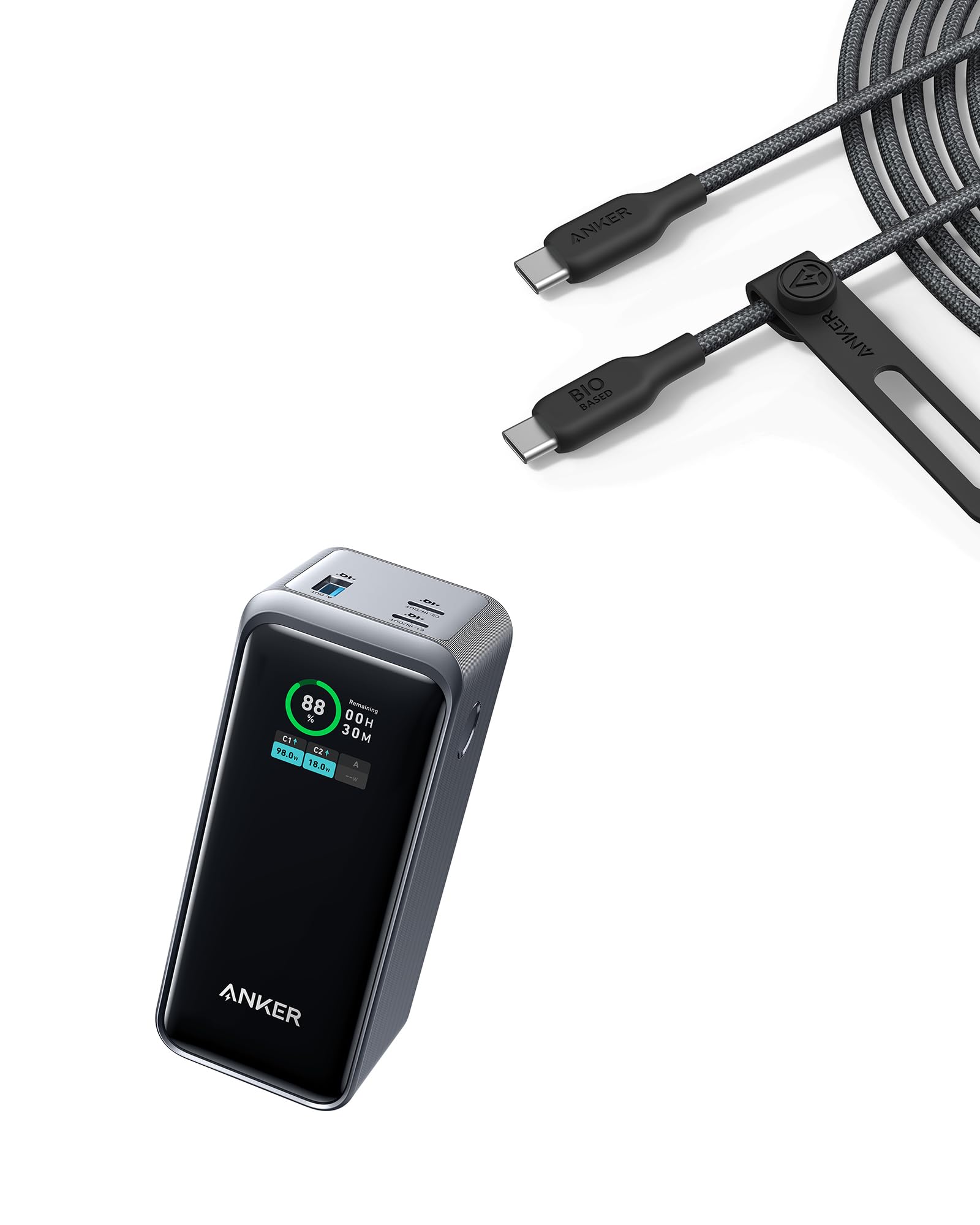 Cable Anker 543 Usb-c A Usb-c, 240 W, 3 M O Más De Batería Externa, 20 000 Mah - Venta Internacional.