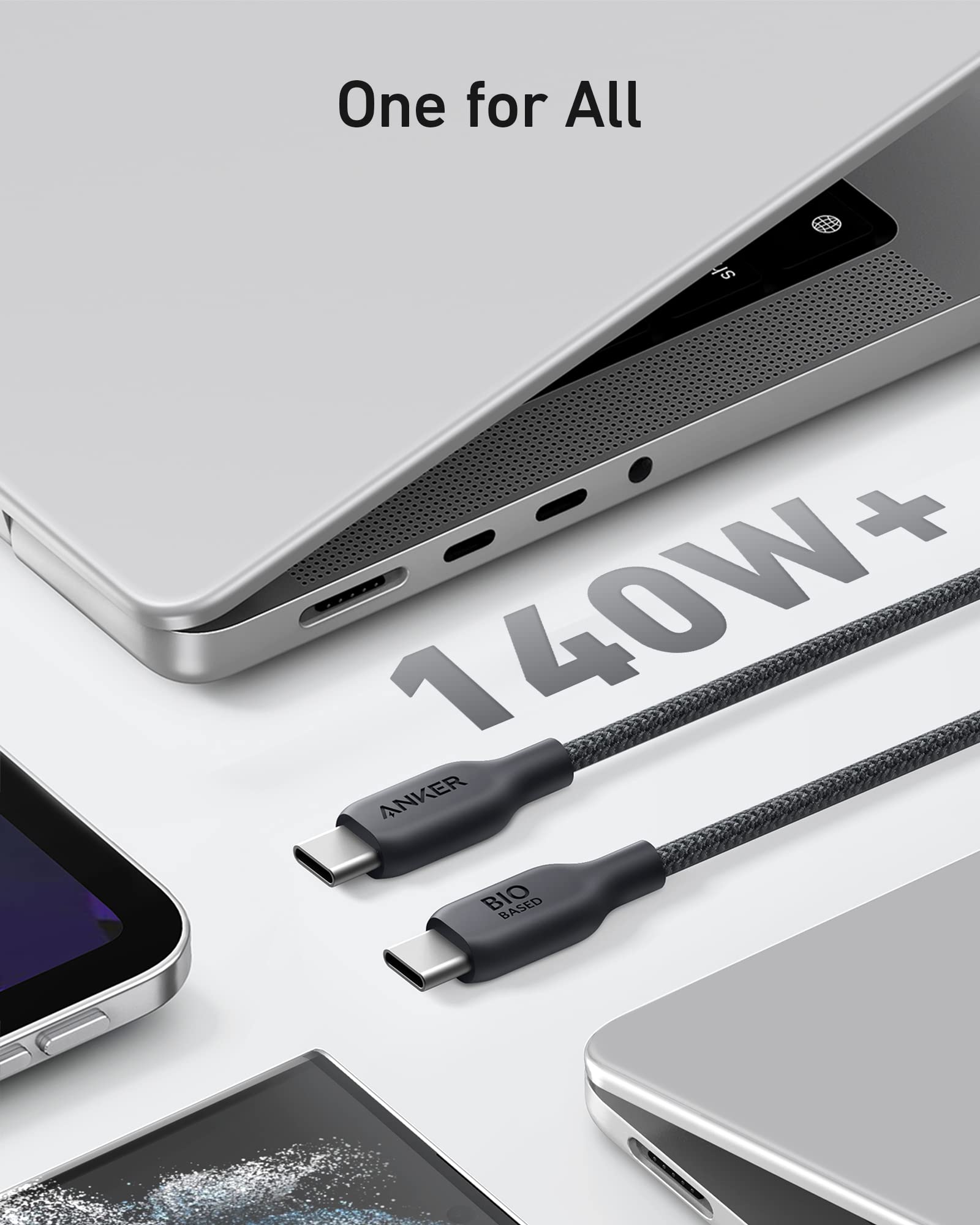 Foto 3 pulgar | Cable Anker 543 Usb-c A Usb-c, 240 W, 3 M O Más De Batería Externa, 20 000 Mah - Venta Internacional.