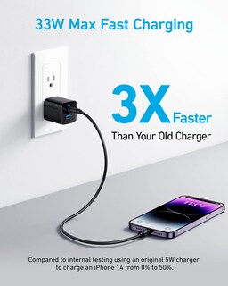 Foto 6 | Cargador Anker Usb C De 33 W, Paquete De 2 Con Cable Usb C, Puerto Pd De 60 W - Venta Internacional.