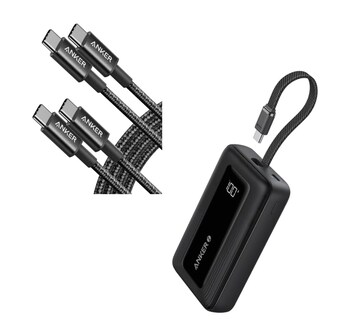 Foto 1 | Power Bank Anker Zolo De 10 000 Mah Y 30 W Con Cable Usb C A Usb C - Venta Internacional.