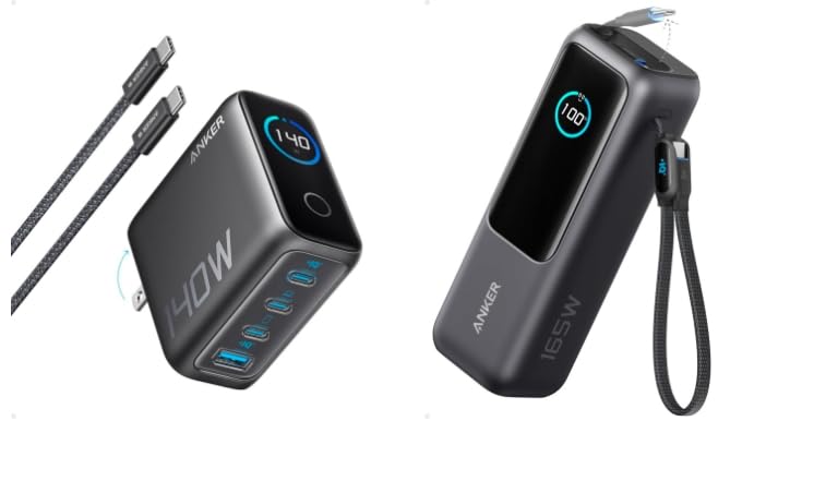 Cargador Power Bank Anker Para Portátil, 25 000 Mah, 100 W, Usb-c X3, Color Negro - Venta Internacional.