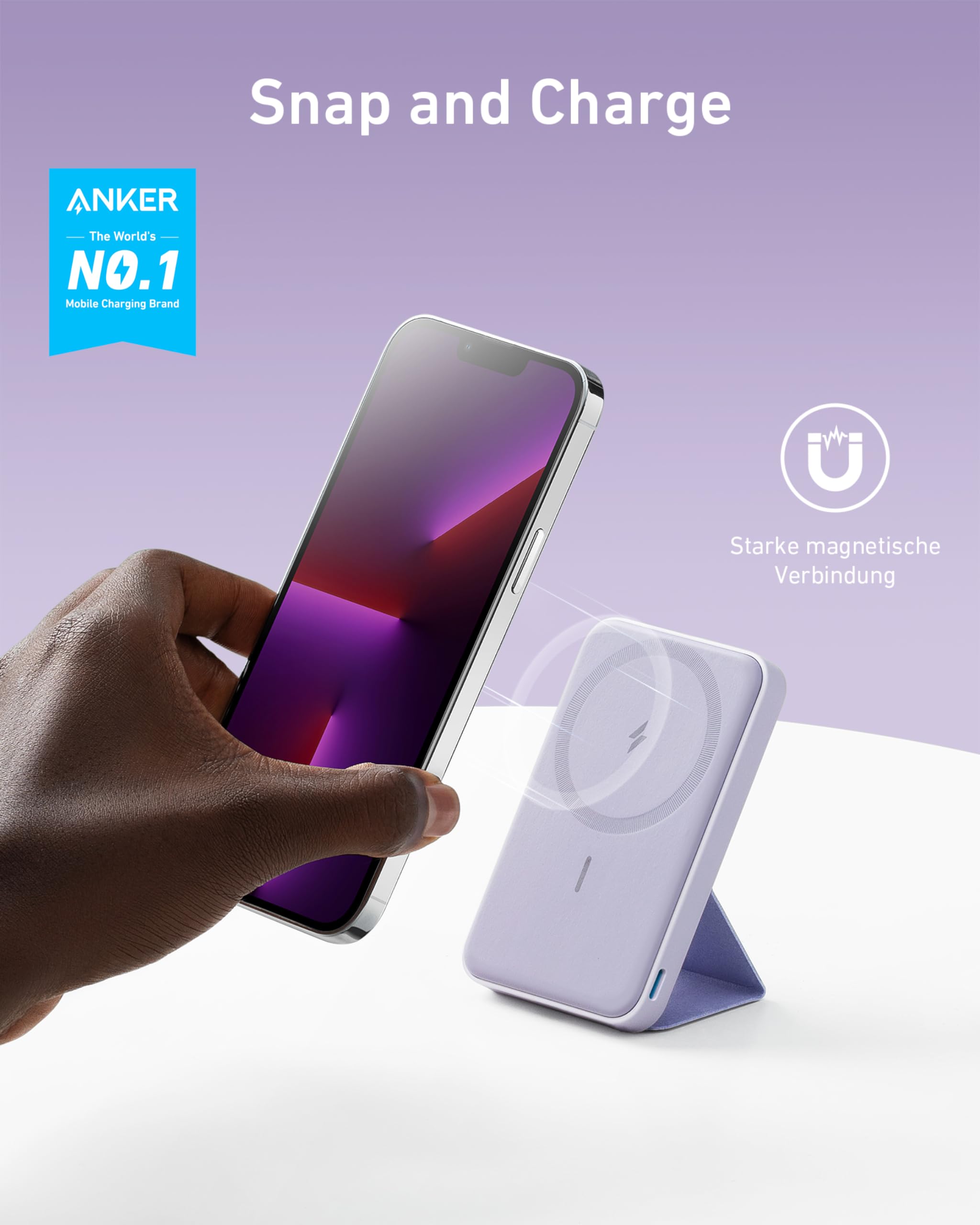 Foto 3 | Cargador Portátil Anker 622 Con Batería Magnética De 5000 Mah - Venta Internacional.