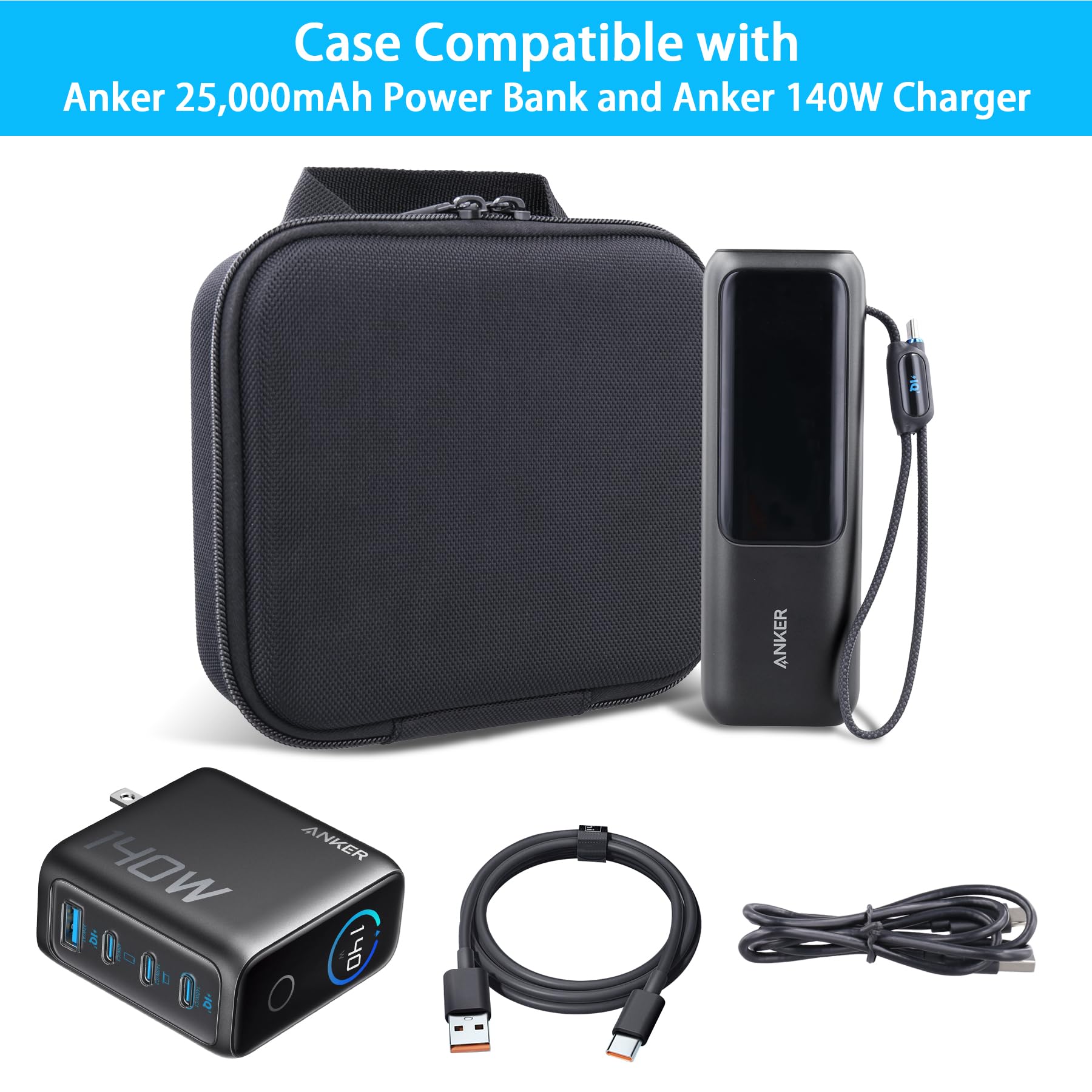 Foto 4 pulgar | Funda Rígida De Viaje Co2crea Para Batería Externa Anker De 25 000 Mah Y 165 W - Venta Internacional.