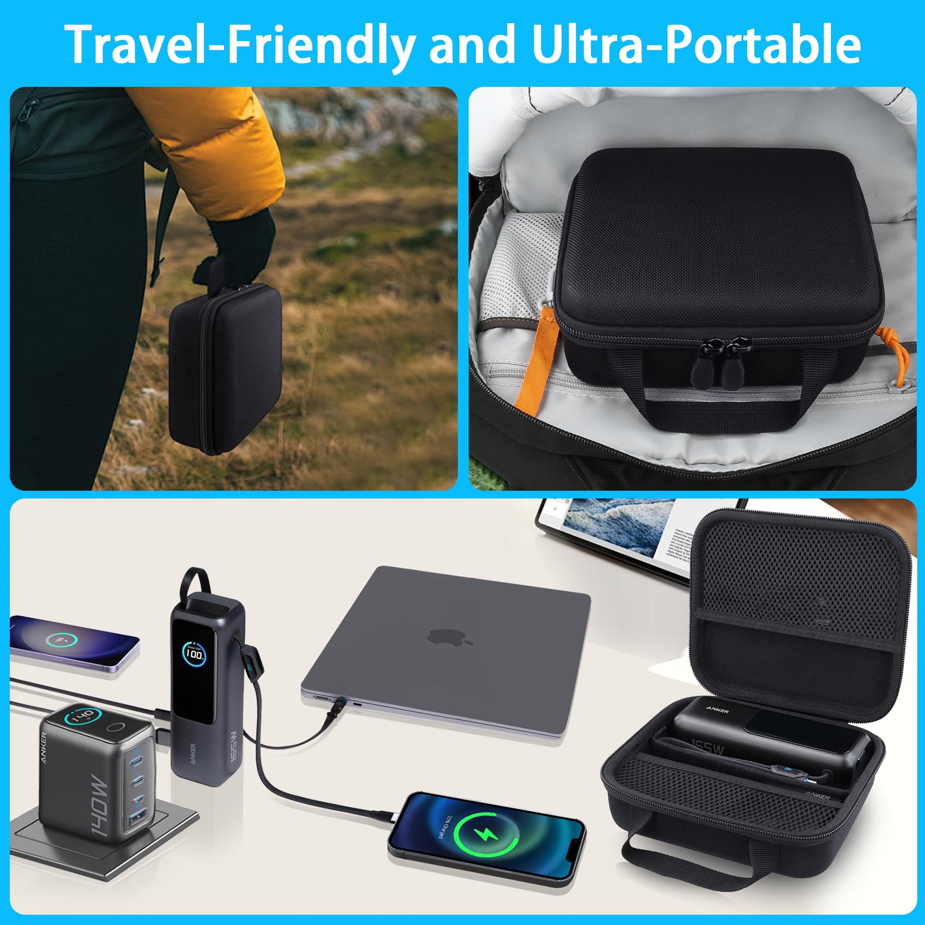 Foto 5 pulgar | Funda Rígida De Viaje Co2crea Para Batería Externa Anker De 25 000 Mah Y 165 W - Venta Internacional.