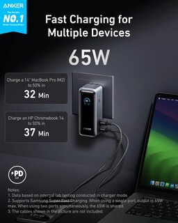 Foto 2 | Batería Externa Anker Prime De 9.600 Mah Con Salida De 65 W Para Macbook - Venta Internacional.