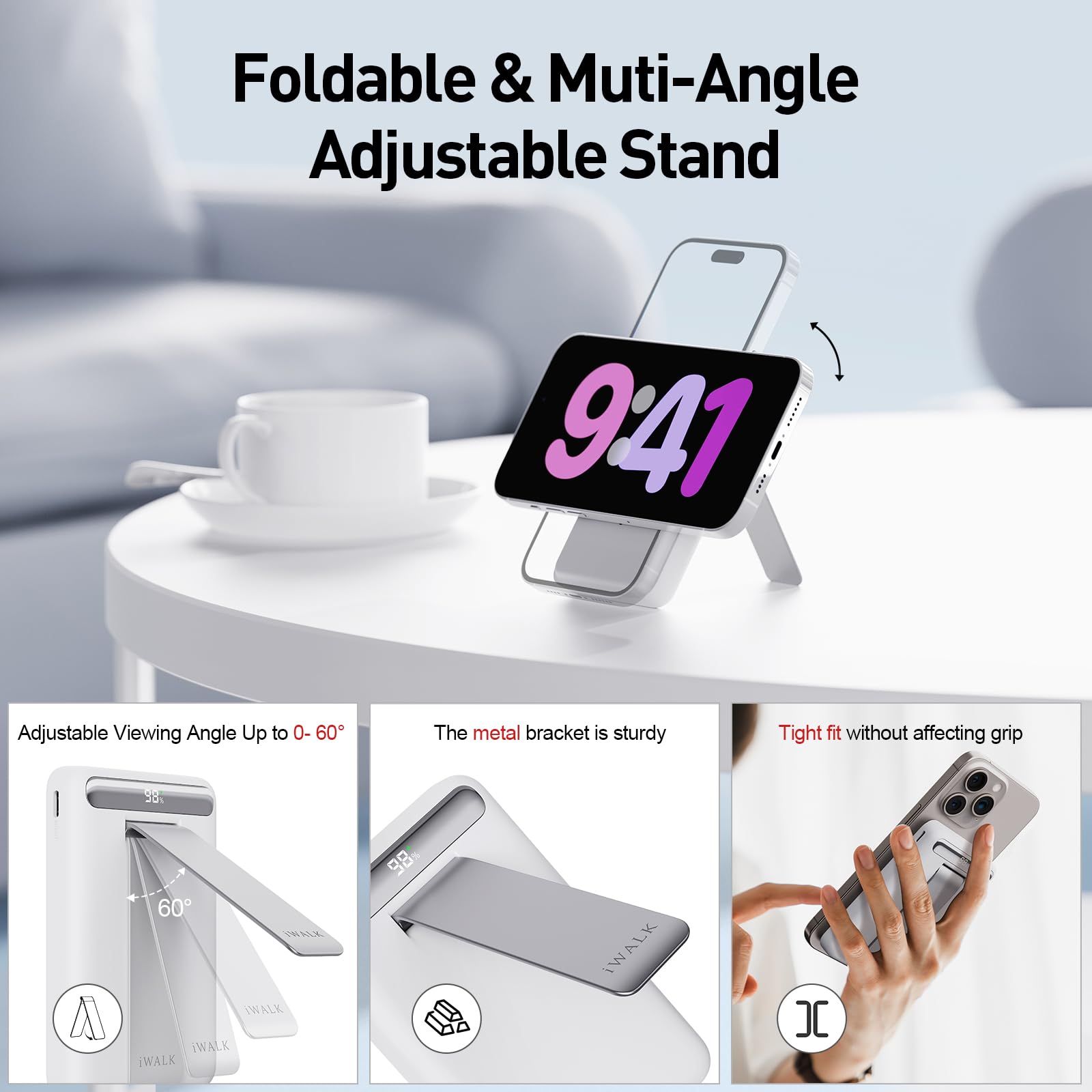 Foto 4 pulgar | Power Bank Iwalk Magnetic De 10000 Mah Con Carga Inalámbrica De 15 W - Venta Internacional.