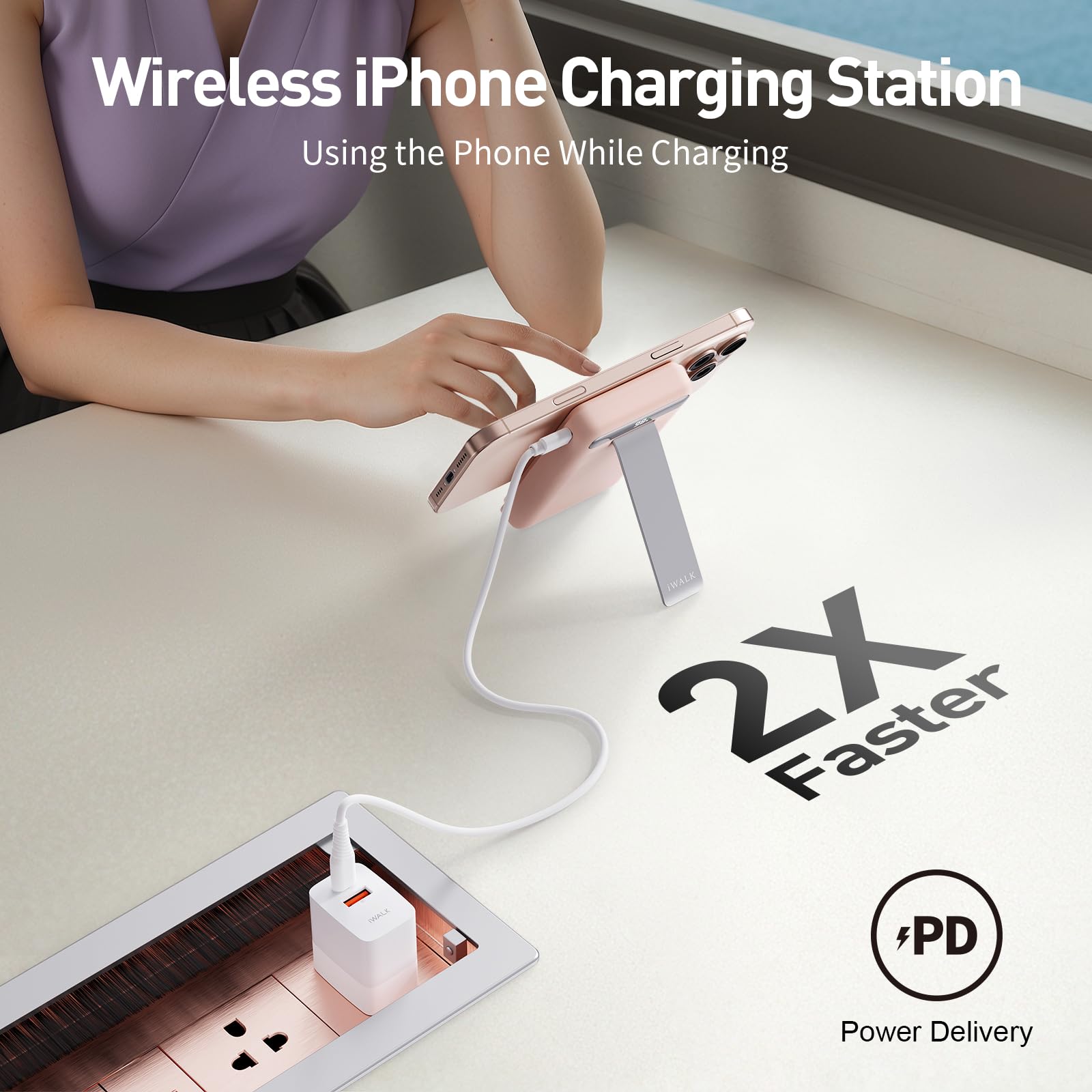 Foto 5 | Batería Externa Iwalk Qi2 Certificada, 15 W, Magnética, 10000 Mah - Venta Internacional.
