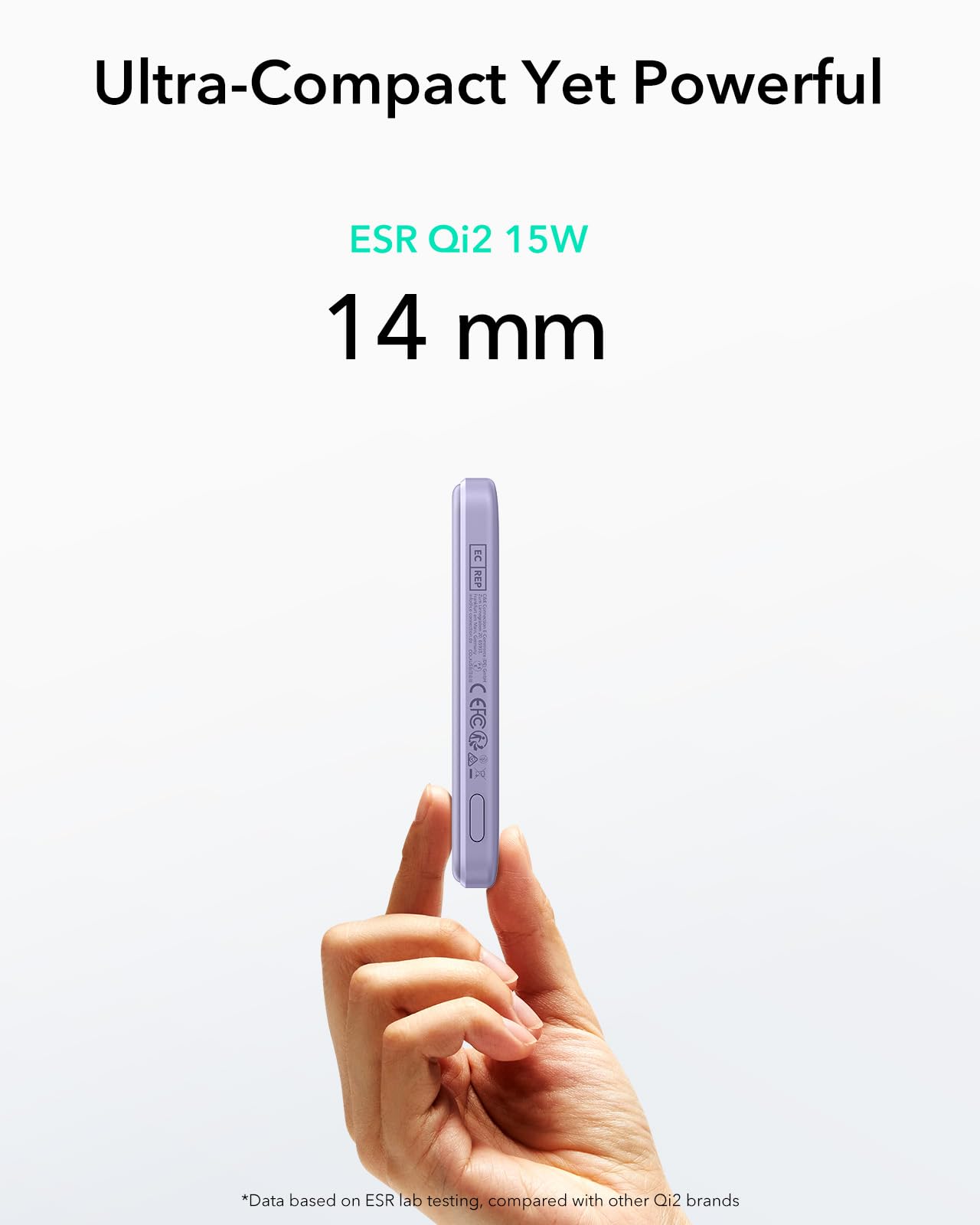 Foto 5 pulgar | Batería Externa Magsafe Esr Ultracompacta De 5000 Mah Y 15 W, Color Lavanda - Venta Internacional.