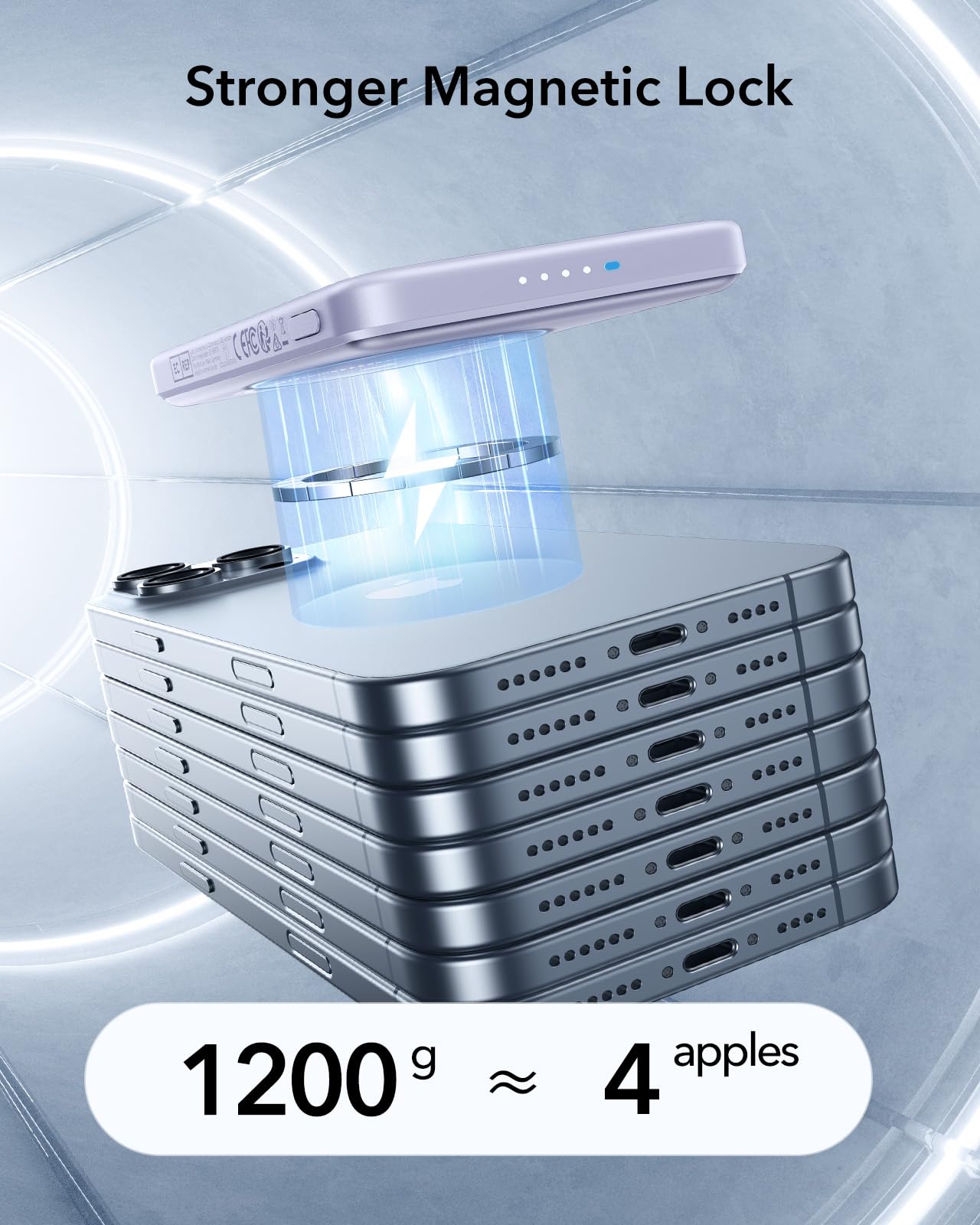 Foto 7 pulgar | Batería Externa Magsafe Esr Ultracompacta De 5000 Mah Y 15 W, Color Lavanda - Venta Internacional.
