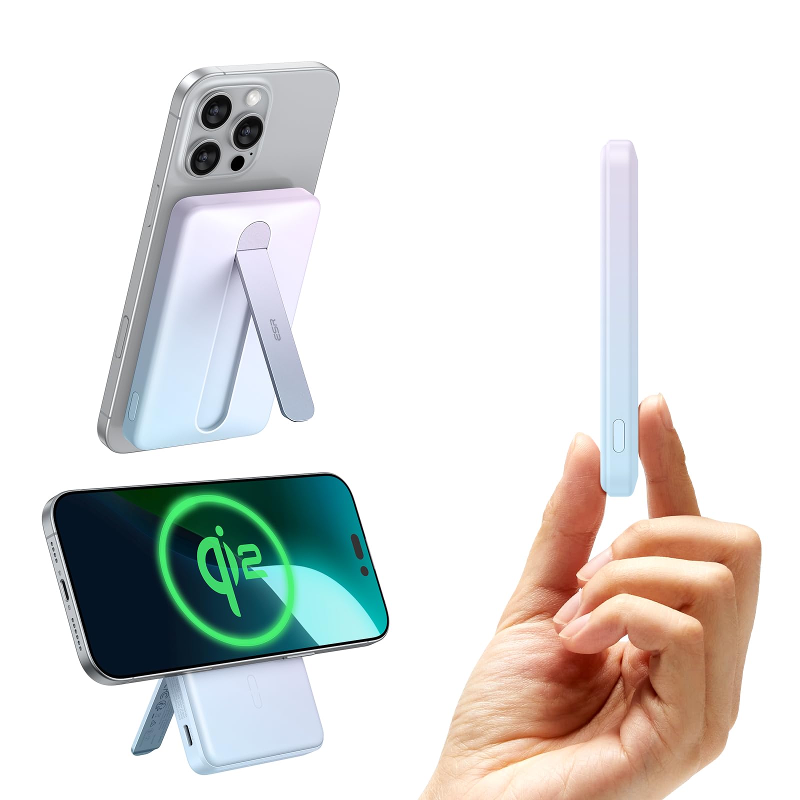 Foto 1 | Power Bank Esr Magsafe De 5000 Mah Con Soporte Para Iphone - Venta Internacional.