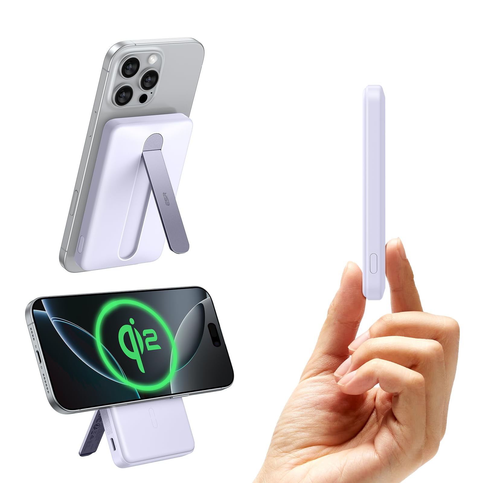 Foto 1 | Power Bank Esr Magsafe De 5000 Mah Con Soporte Para Iphone - Venta Internacional.