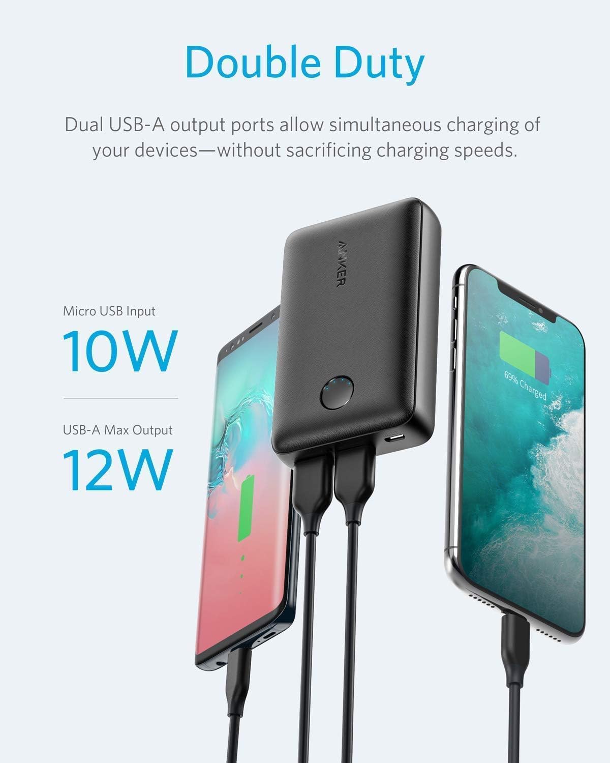 Foto 2 | Cargador Portátil Anker Powercore Select 10000mah Negro - Venta Internacional.