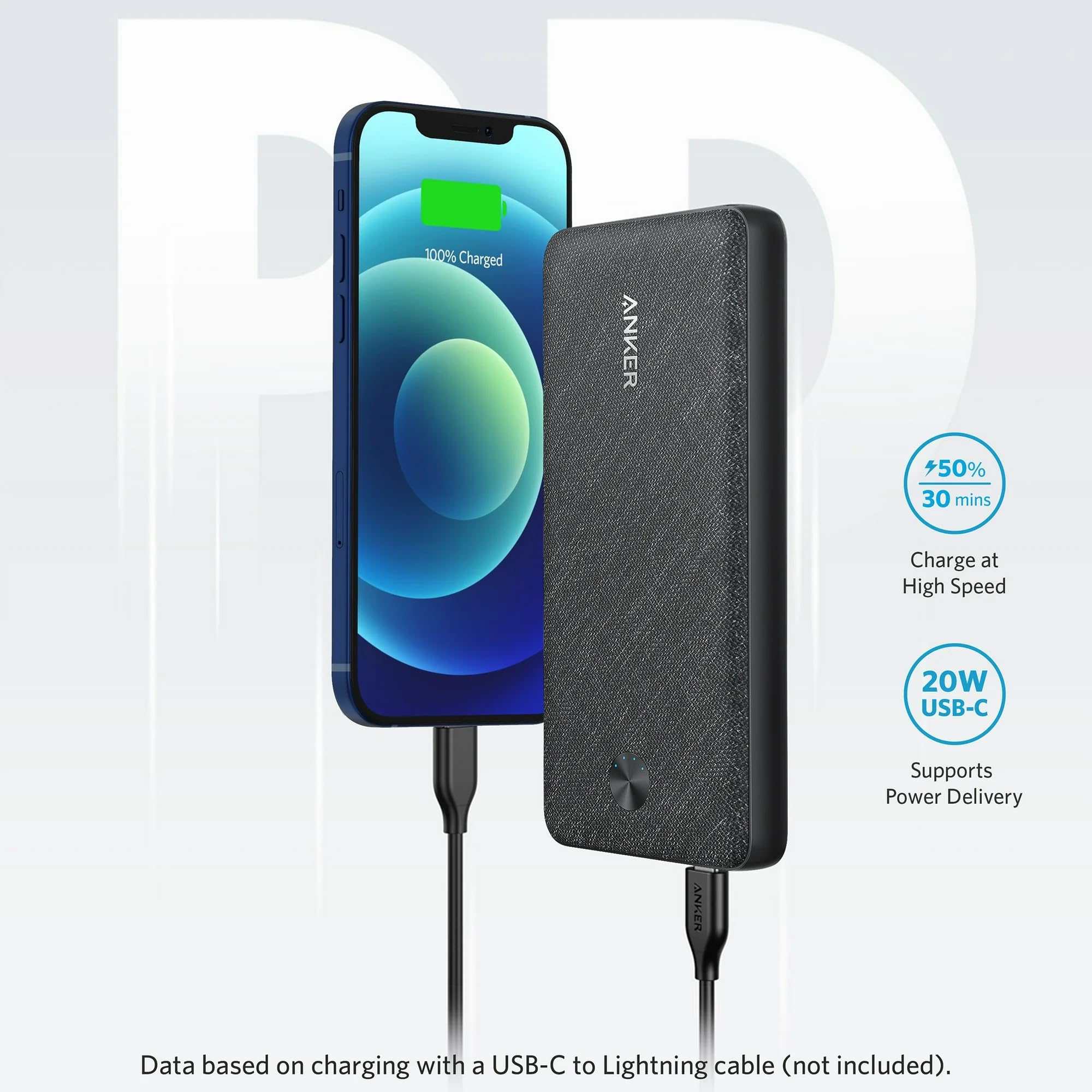 Foto 7 pulgar | Cargador De Batería Portátil Anker Powercore Iii Sense 20k 20,000mah - Venta Internacional.