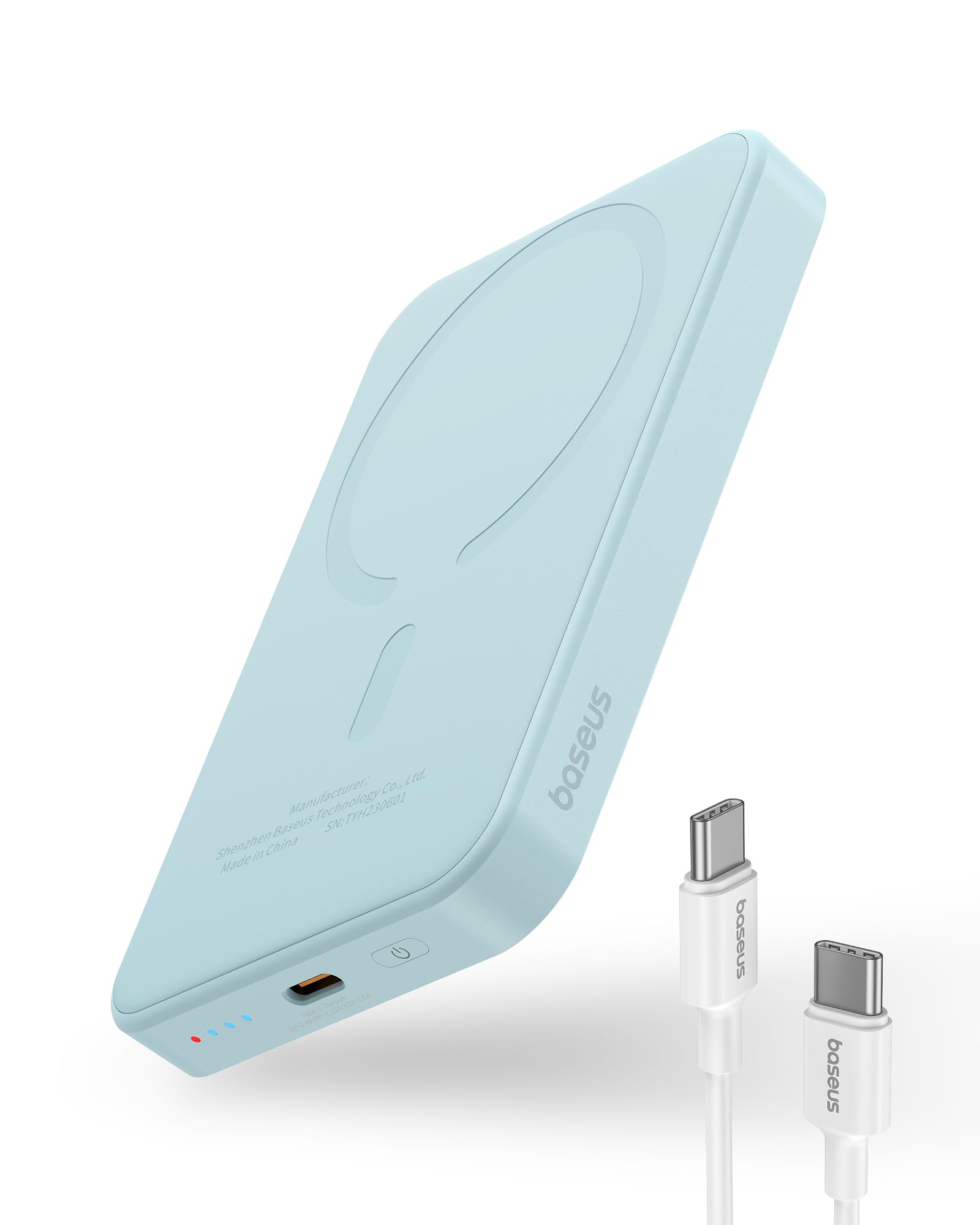 Cargador Portátil Baseus Magnetic 5000 Mah Wireless Power Bank - Venta Internacional.