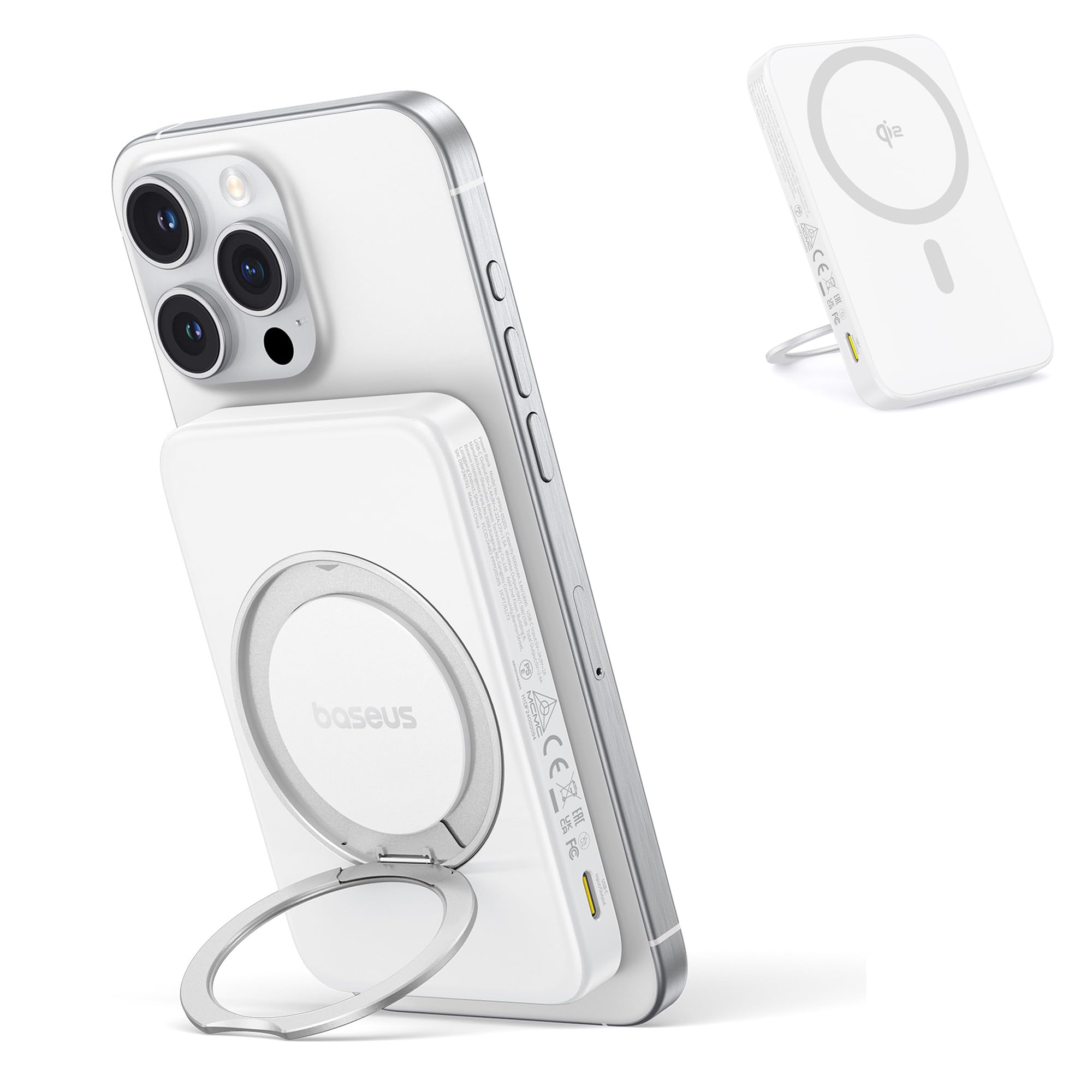 Cargador Portátil Inalámbrico Baseus Qi2 Magsafe Power Bank 5000 - Venta Internacional.