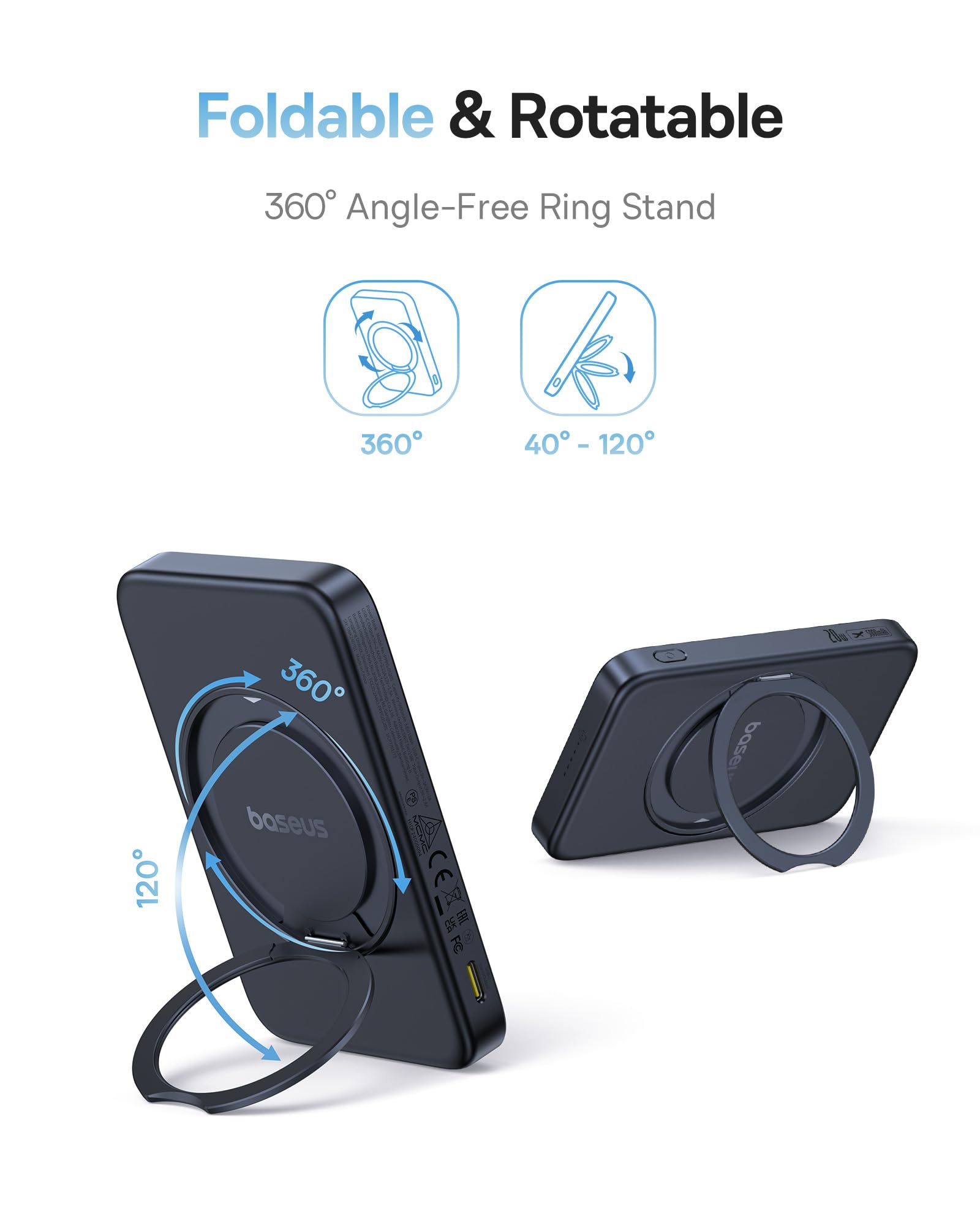 Foto 5 pulgar | Cargador Portátil Inalámbrico Baseus Qi2 Magsafe 15w 5000mah - Venta Internacional.