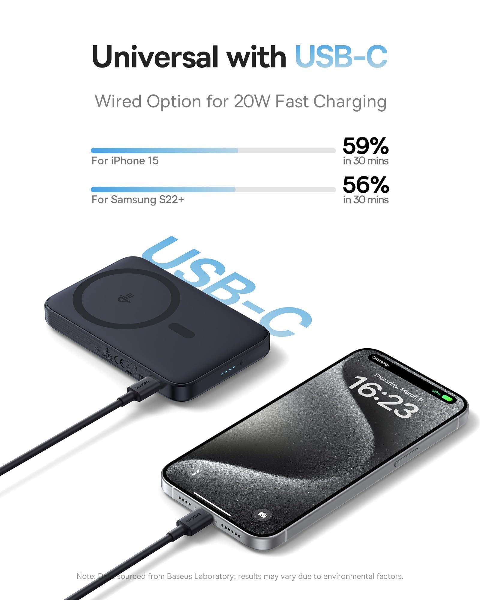 Foto 6 pulgar | Cargador Portátil Inalámbrico Baseus Qi2 Magsafe 15w 5000mah - Venta Internacional.
