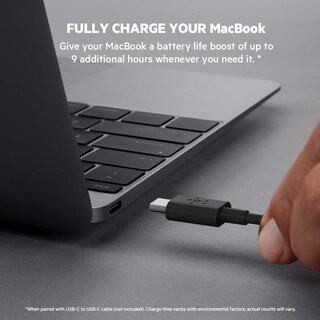 Foto 4 | Batería Externa Belkin Boostcharge Usb-c Pd De 20.000 Mah, Color Negro - Venta Internacional.