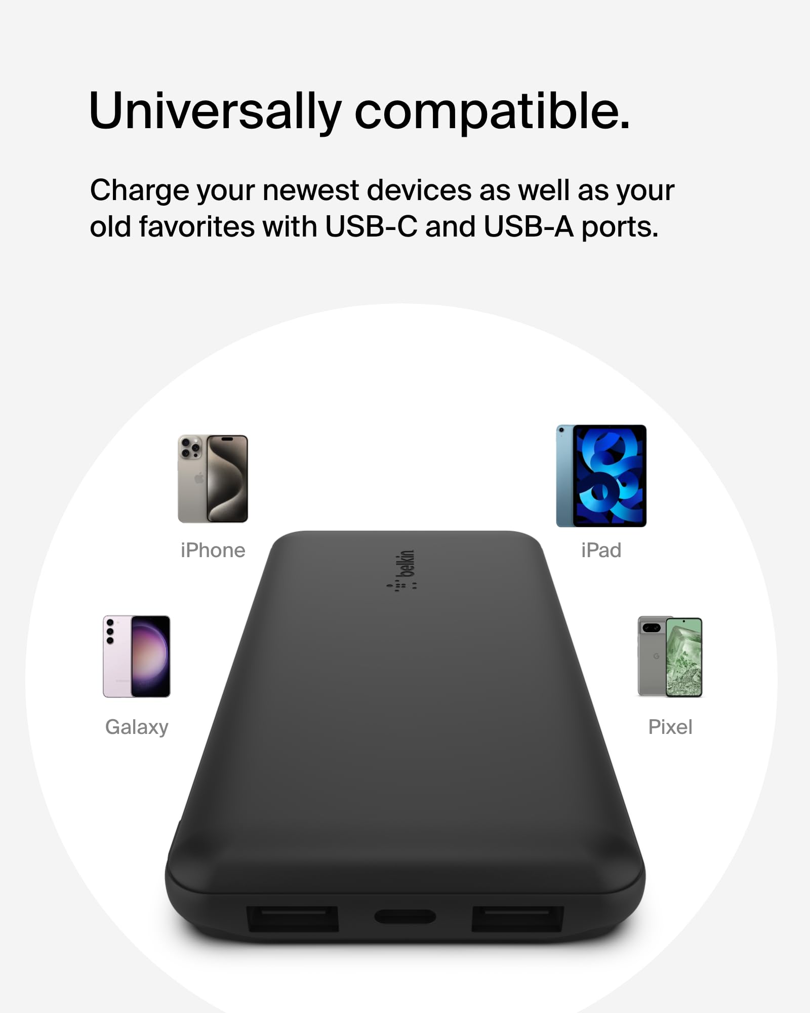 Foto 2 | Cargador Portátil Belkin 10,000mah Usb-c Power Bank Negro - Venta Internacional.