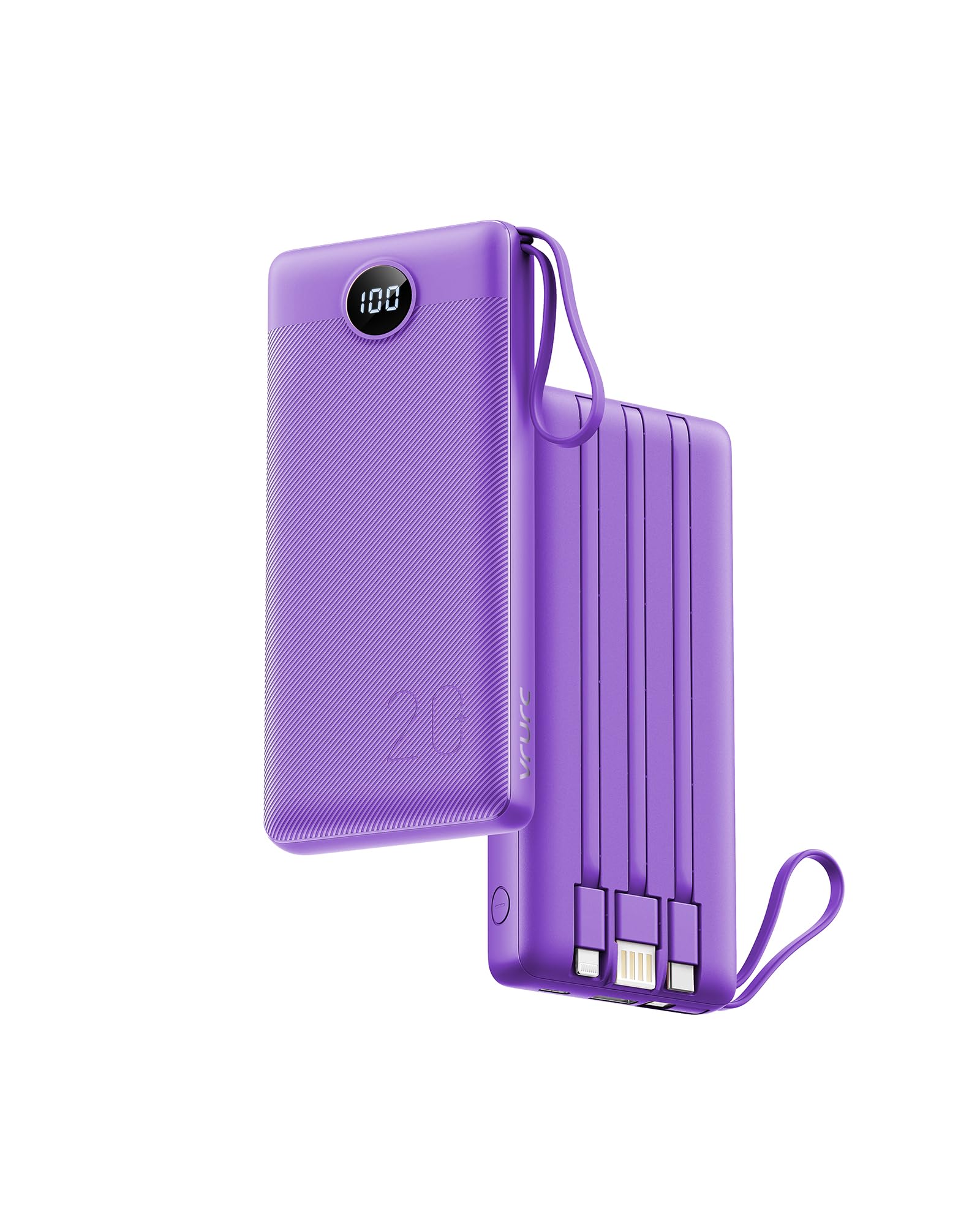 Foto 2 pulgar | Cargador Portátil Vrurc 20000mah 22,5w Usb-c Power Bank Púrpura - Venta Internacional.
