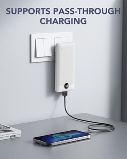Foto 2 | Cargador Portátil Vrurc, 1000 Mah, Usb C, Cables Integrados, Color Blanco - Venta Internacional.