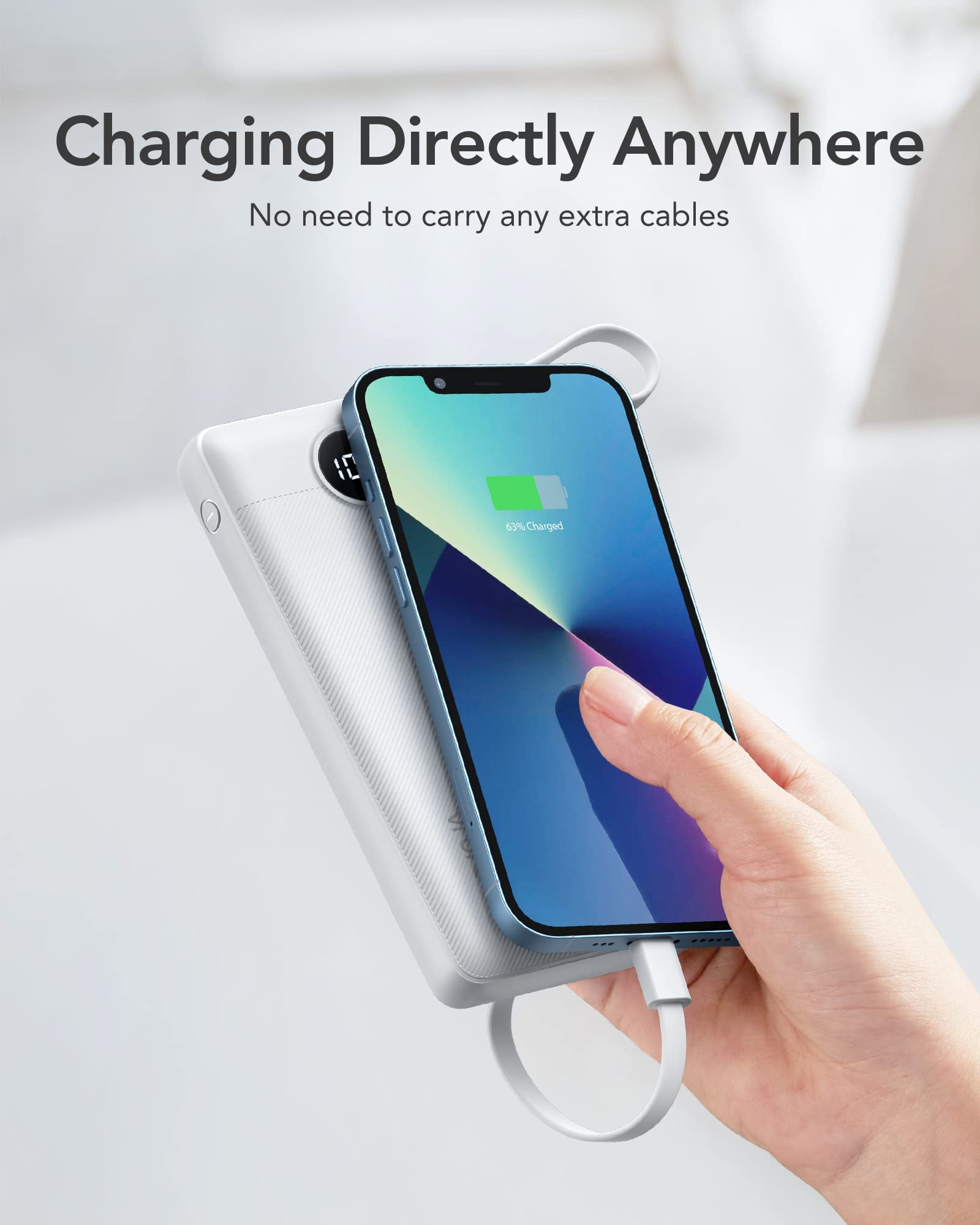 Foto 8 pulgar | Banco De Energía Vrurc De 10000 Mah Con Pantalla Led De 5 Salidas Y 2 Entradas - Venta Internacional.