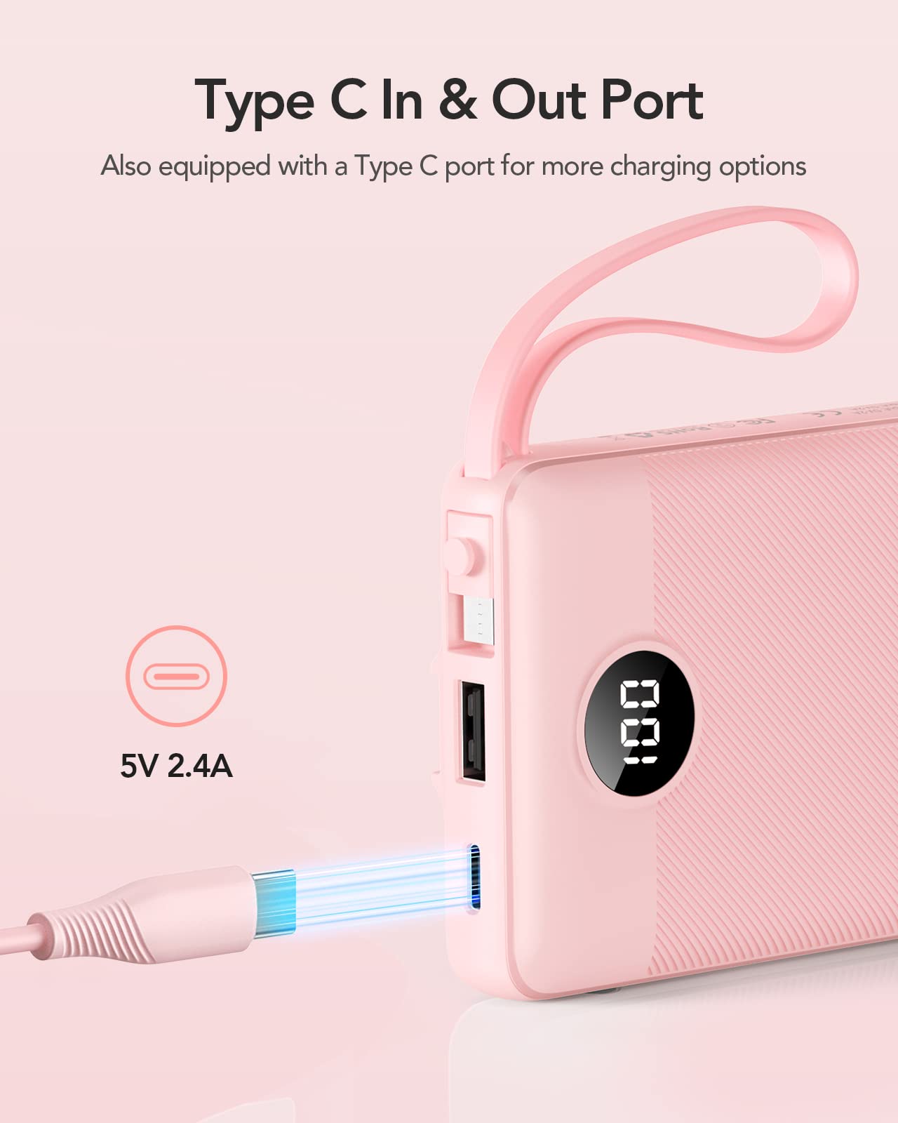 Foto 4 pulgar | Banco De Energía Vrurc De 10000 Mah Con Pantalla Led De 5 Salidas Y 2 Entradas - Venta Internacional.
