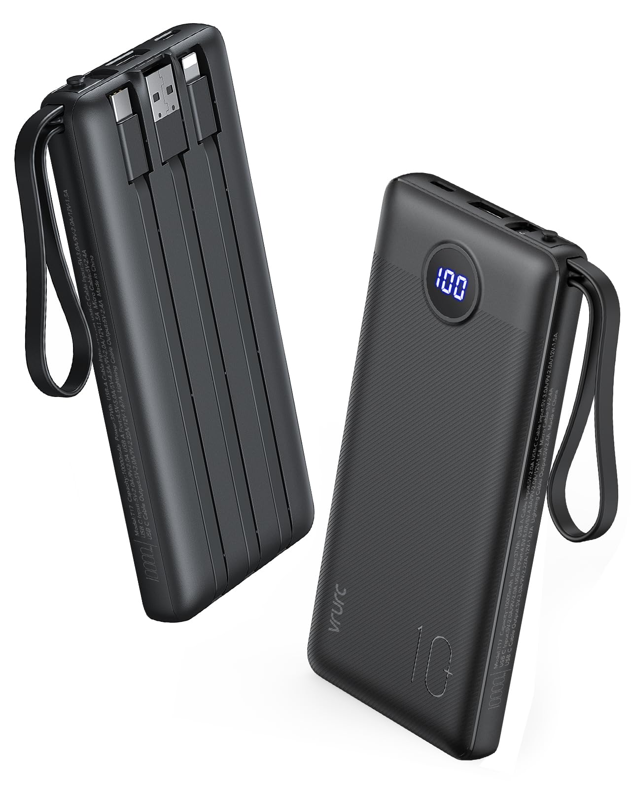 Foto 2 pulgar | Cargador Portátil Power Bank Vrurc De 10000 Mah Con 22,5 W - Venta Internacional.