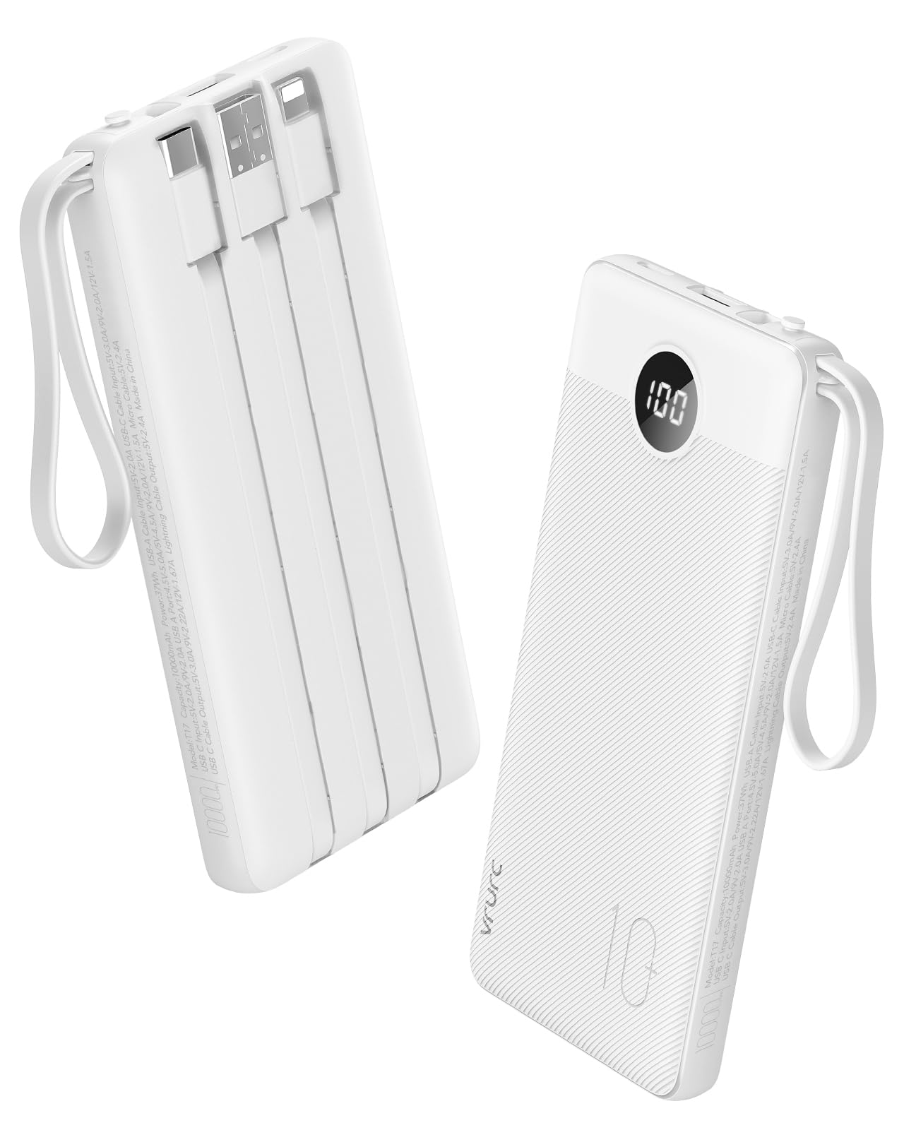 Foto 2 pulgar | Power Bank Vrurc, 10000 Mah, 22,5 W, Carga Rápida, Entrada/salida Usb-c - Venta Internacional.