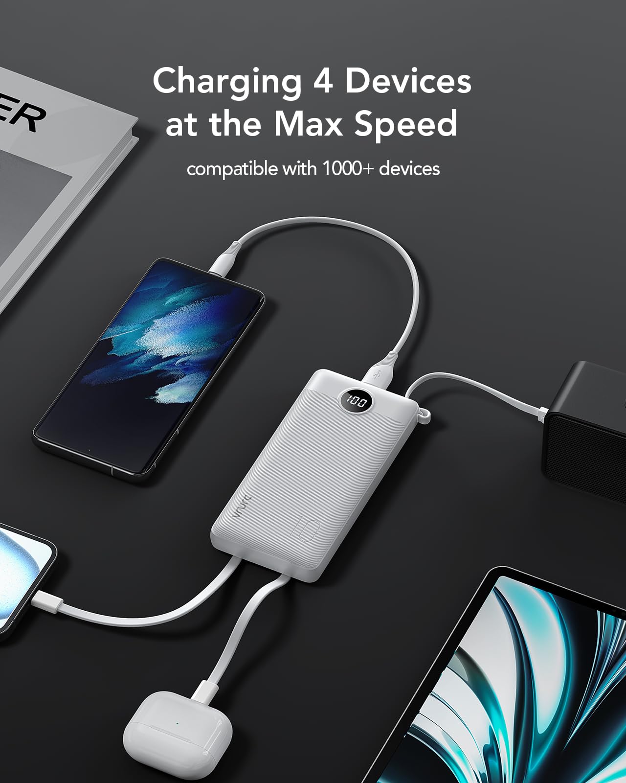 Foto 6 pulgar | Power Bank Vrurc, 10000 Mah, 22,5 W, Carga Rápida, Entrada/salida Usb-c - Venta Internacional.