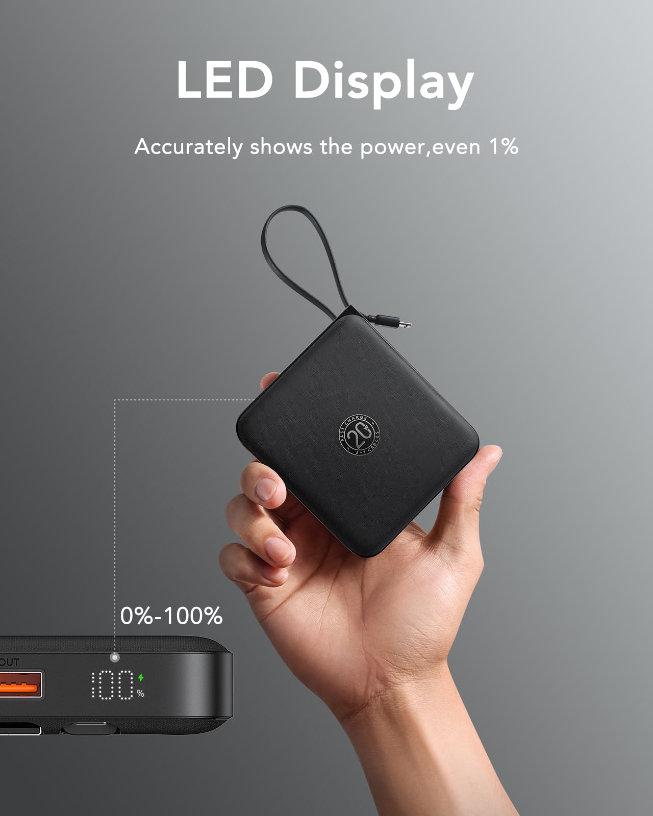 Foto 7 pulgar | Banco De Energía Portátil Vrurc 20000 Mah 22,5 W De Carga Rápida Usb C - Venta Internacional.