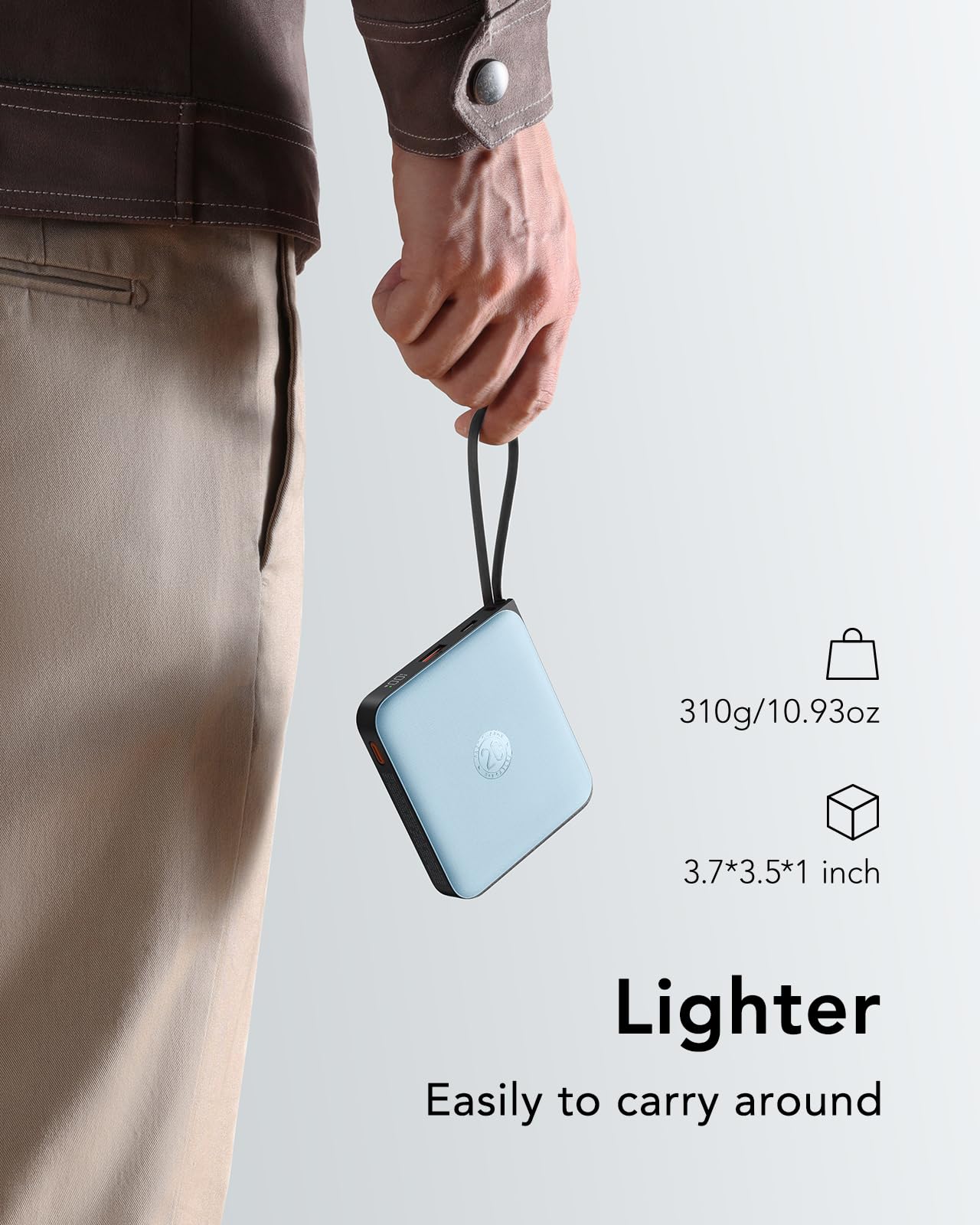 Foto 4 pulgar | Cargador Portátil Vrurc 20000 Mah 22,5 W Usb C Power Bank Azul - Venta Internacional.