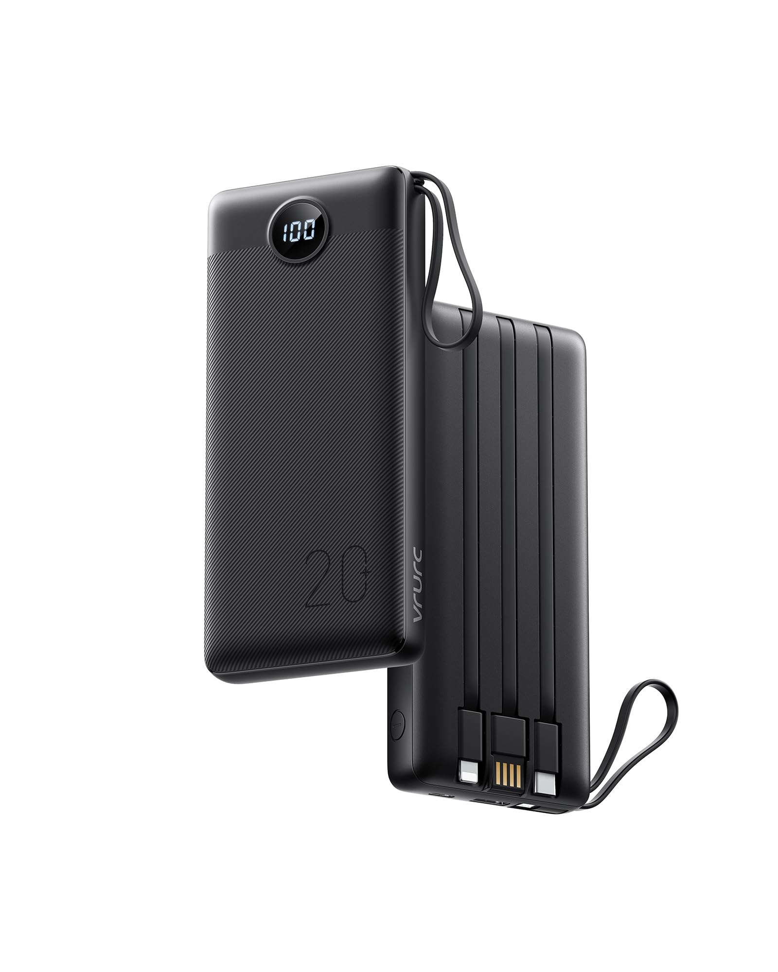 Foto 2 pulgar | Cargador Portátil Vrurc Power Bank De 20000 Mah Con Cables Integrados - Venta Internacional.