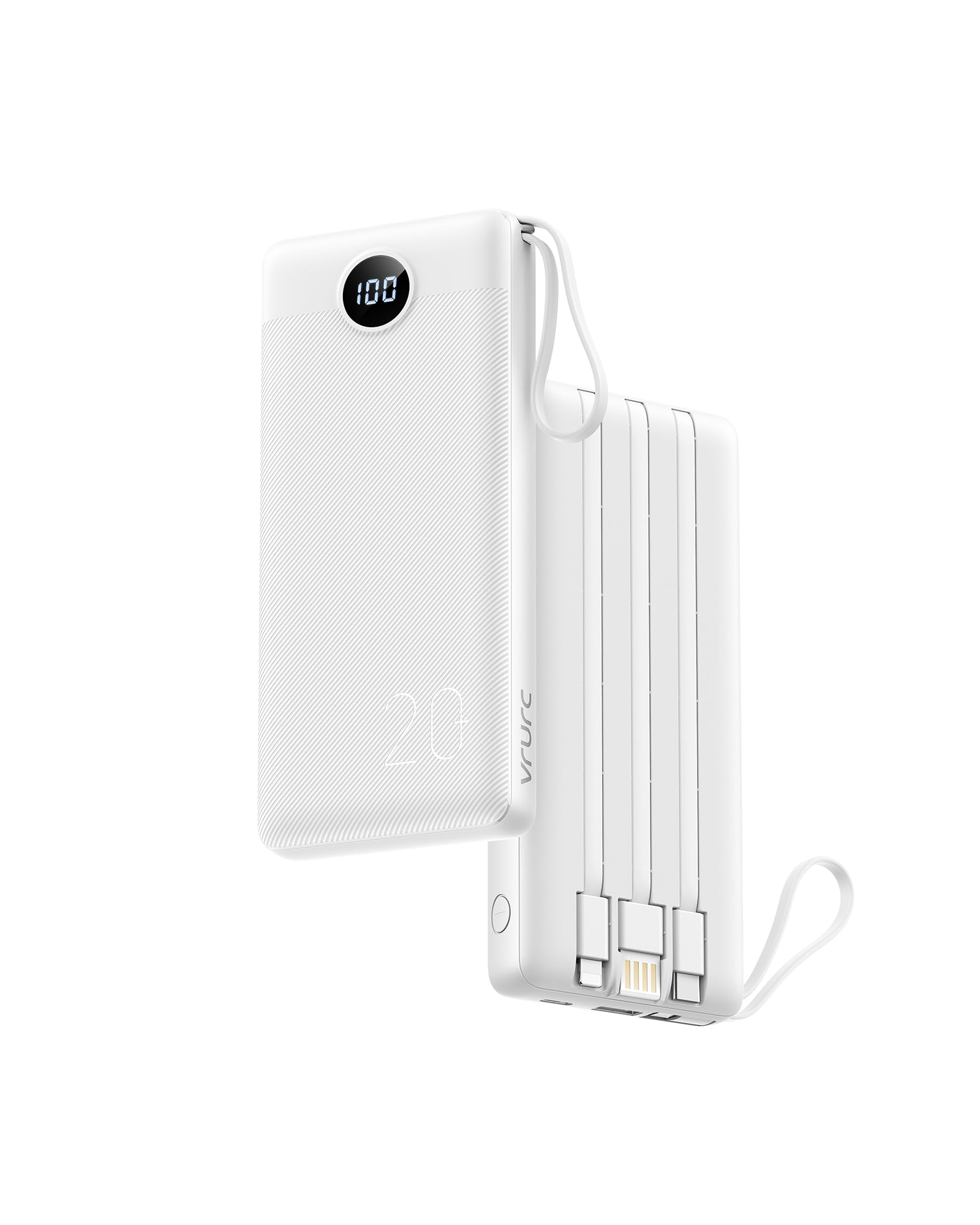 Foto 2 pulgar | Cargador Portátil Vrurc 20000 Mah Usb C Power Bank Blanco - Venta Internacional.