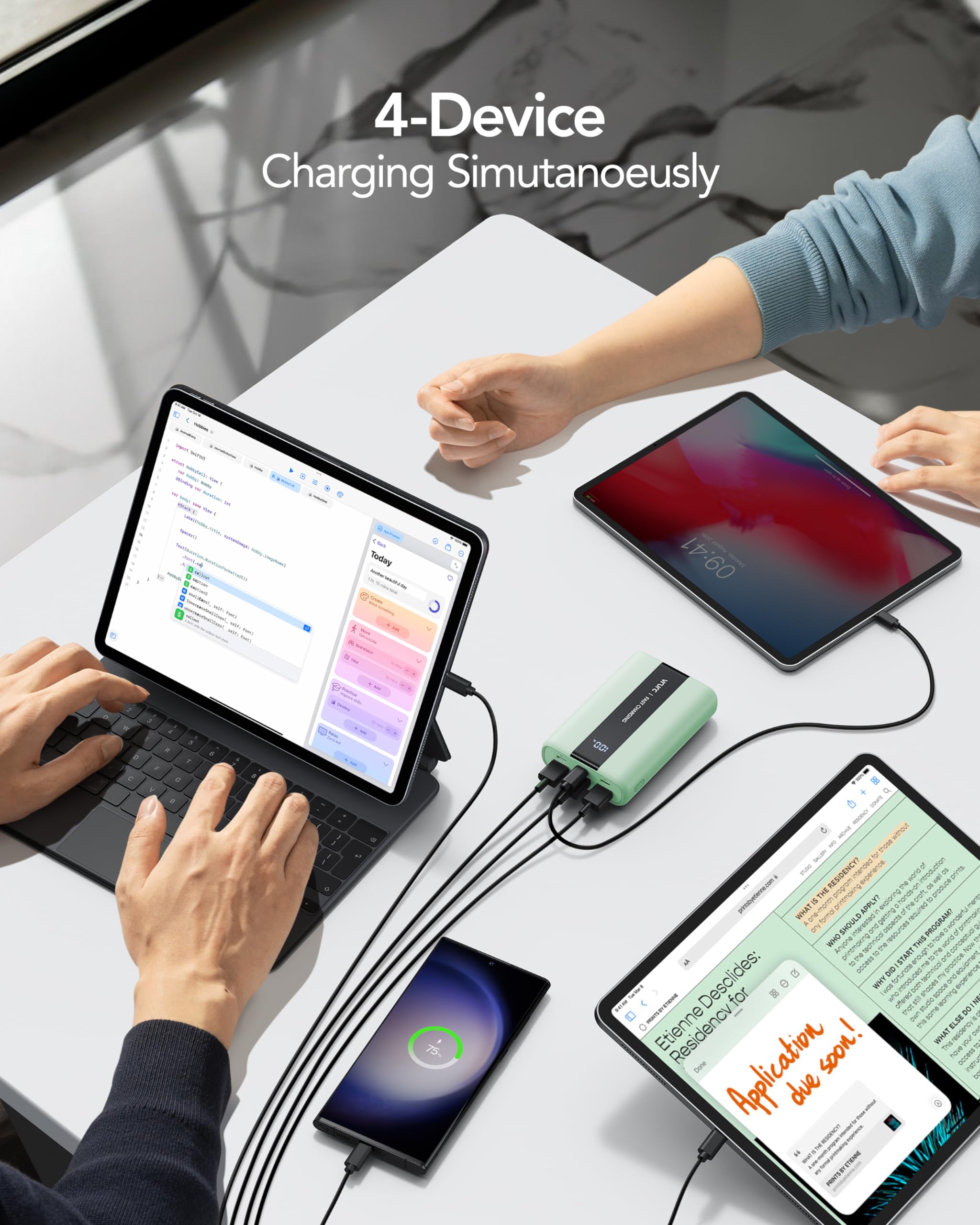 Foto 6 | Cargador Portátil Power Bank Vrurc 20000 Mah Usb C Pd Y Qc 3.0 - Venta Internacional.