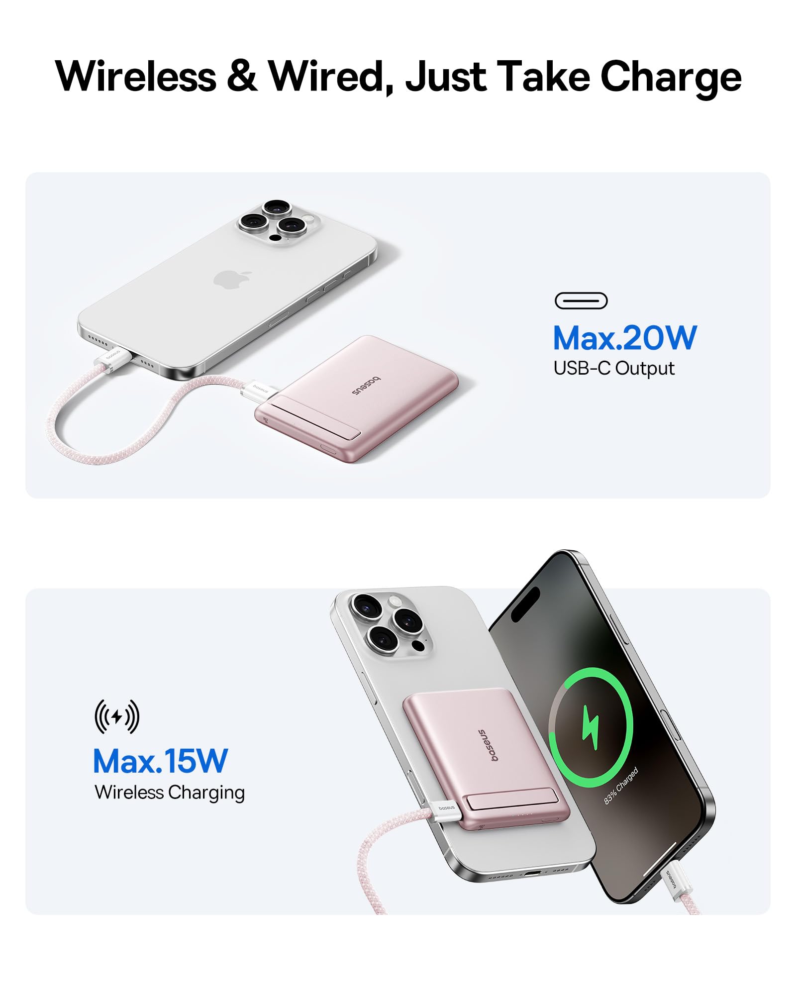 Foto 6 pulgar | Cargador Magnético Powerbank Baseus Picogo 5000 Mah Para Iphone - Venta Internacional.