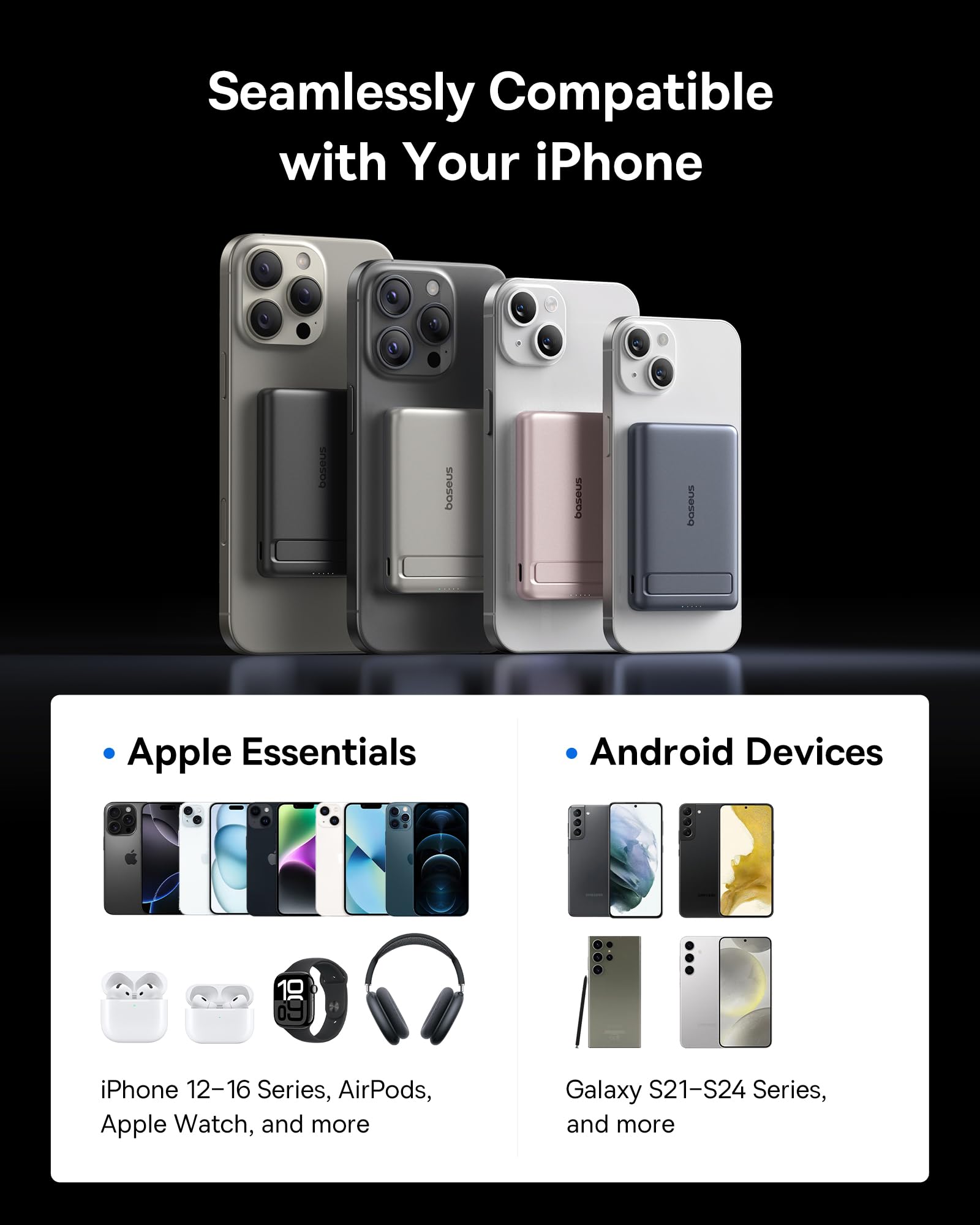 Foto 7 | Cargador Magnético Powerbank Baseus Picogo 5000 Mah Para Iphone - Venta Internacional.