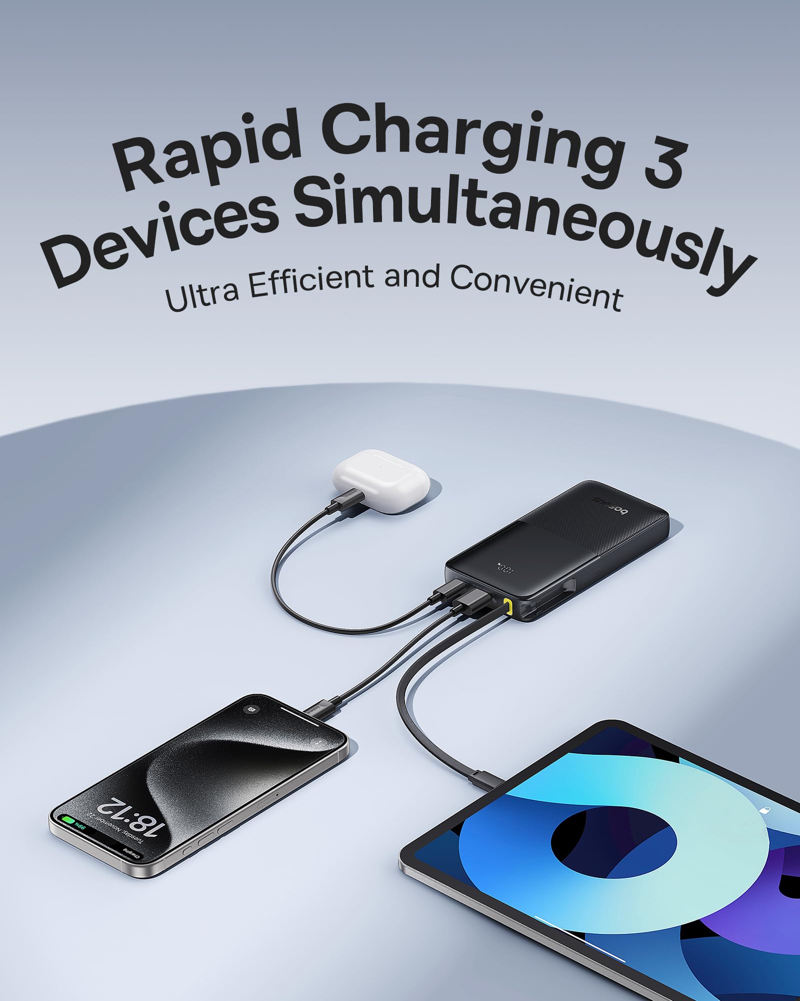 Foto 4 | Cargador Portátil Baseus Power Bank De 10000 Mah  Carga Rápida Pd De 20 W - Venta Internacional.