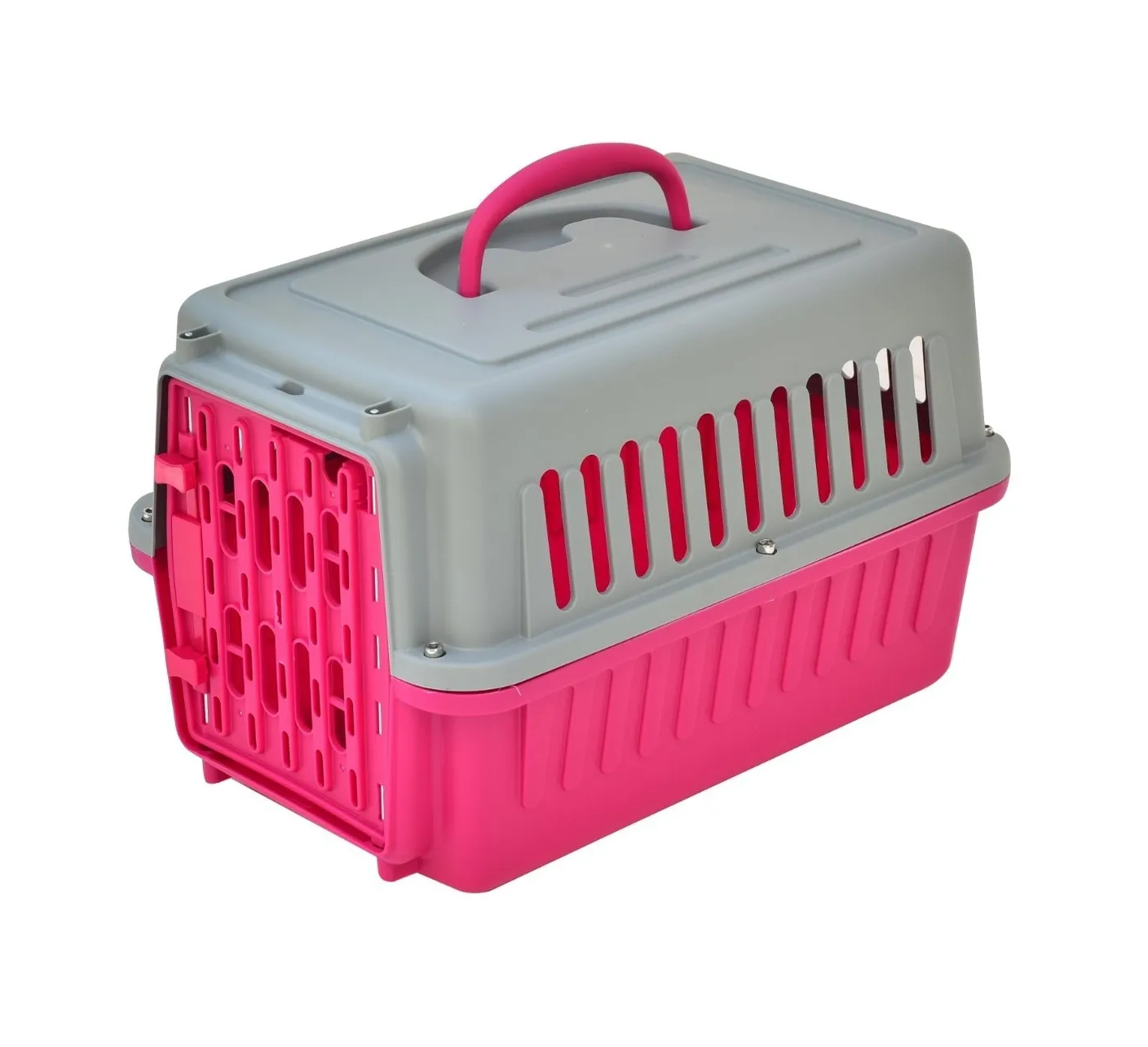 Foto 1 | Jaula Transportadora para Perro y Gato Conejo Mascota color Rosa