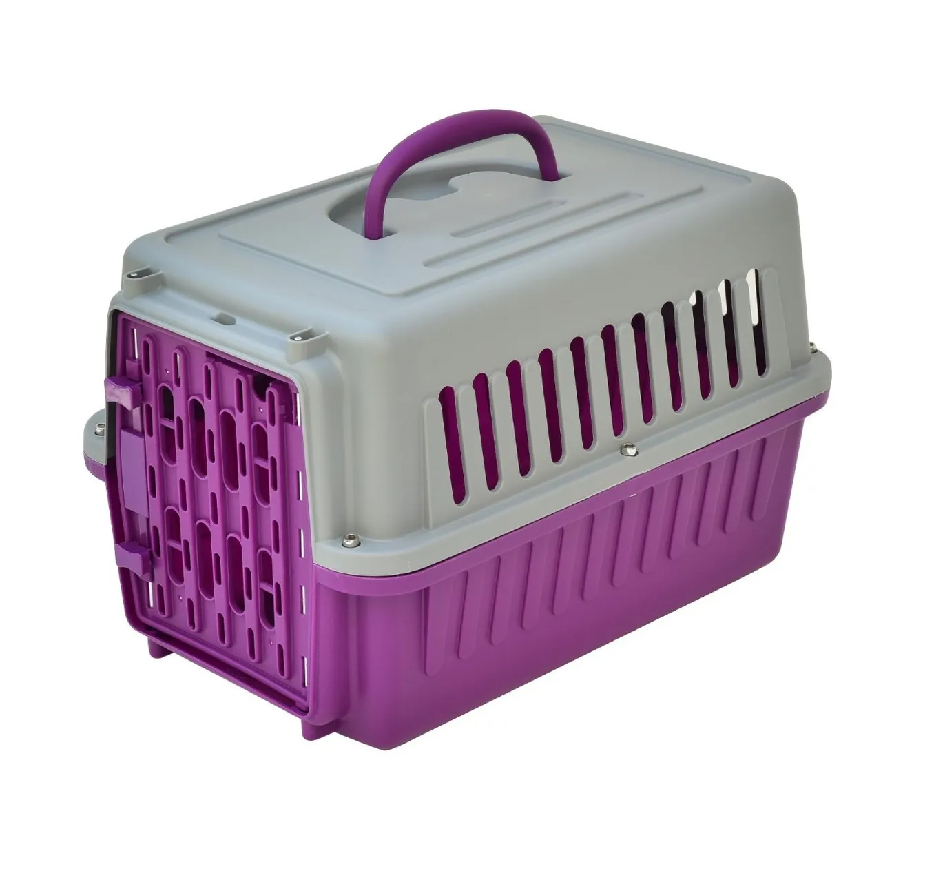 Foto 2 pulgar | Jaula Transportadora para Perro y Gato Conejo Mascota color Morado