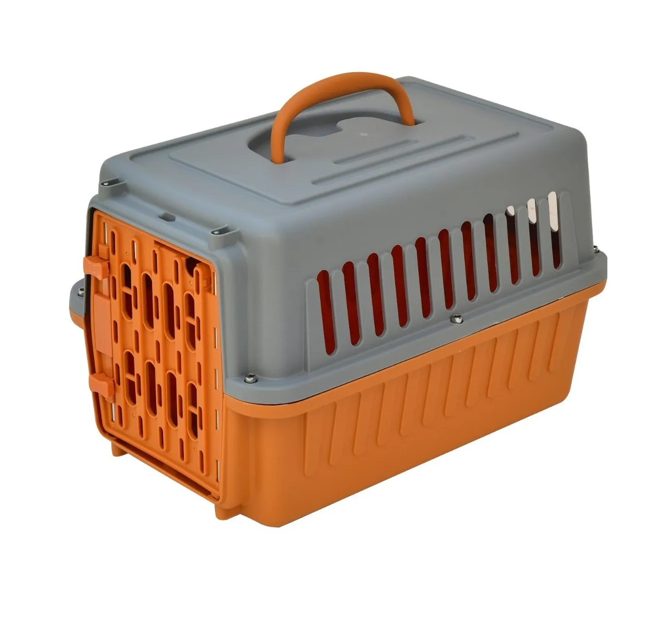 Foto 2 pulgar | Jaula Transportadora para Perro y Gato Conejo Mascota color Anaranjado
